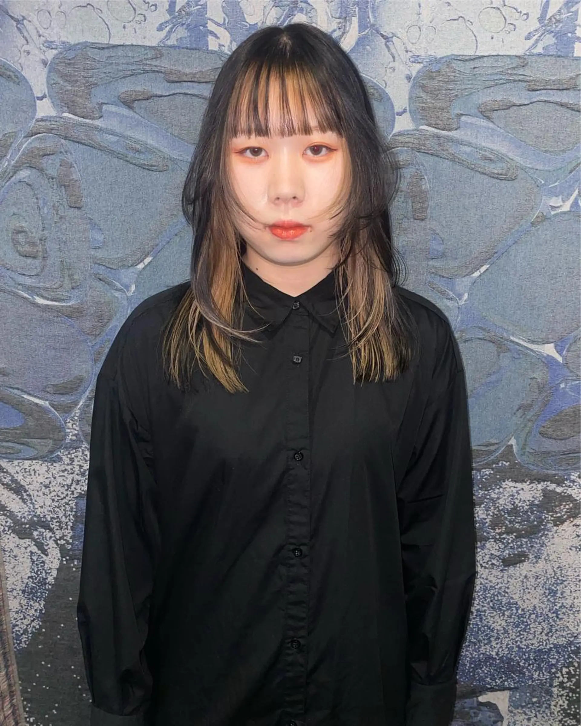 ミディアム カラー パーマ ヘアアレンジ インナーカラー 顔周りカット 撮影モデル募集 🦋soemikaのヘアスタイル