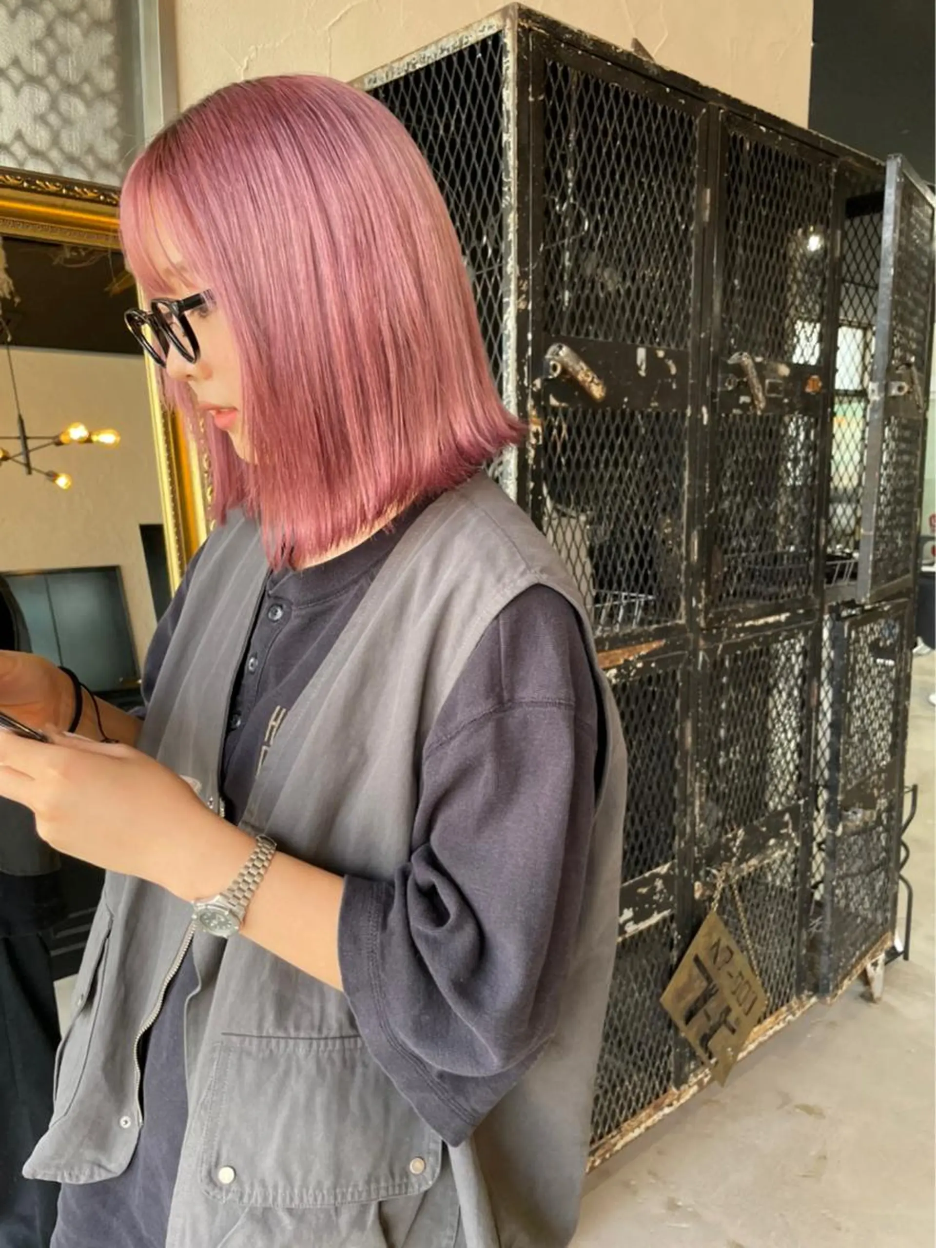 カラー ヘアカラー 盛田 修将のヘアスタイル