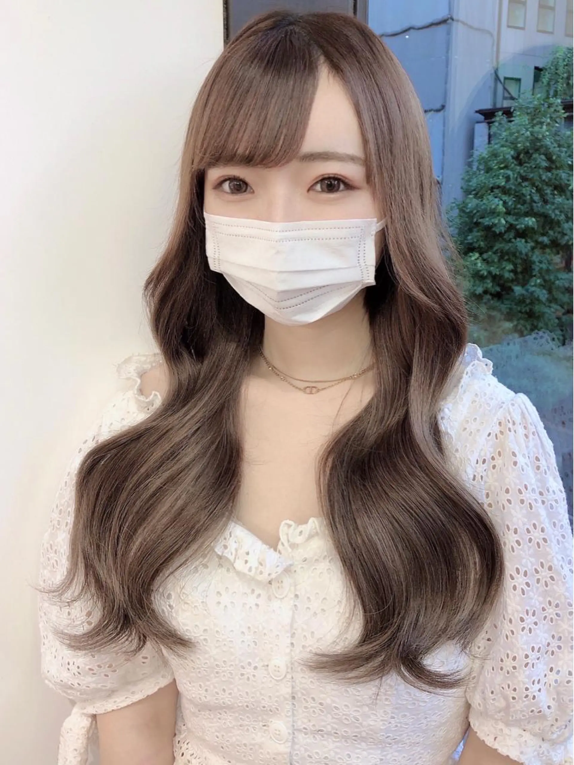 ロング カラー ヨシンモリ カット ヘアカラー トリートメント 韓国ヘア/レイヤー カット SAKURAのヘアスタイル