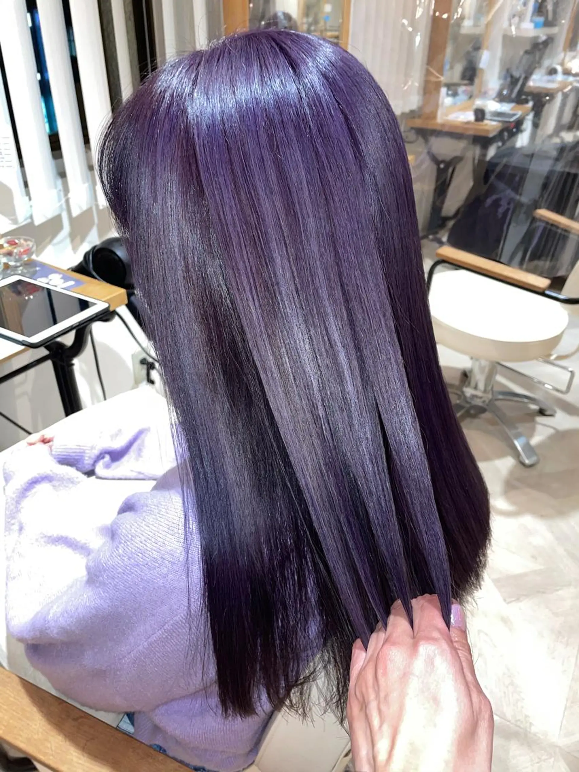 ミディアム カラー 沖縄東京2拠点美容師 mamicoのヘアスタイル