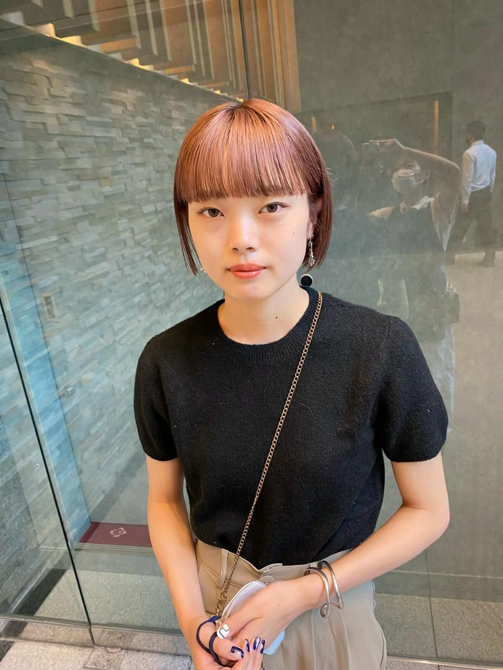 ショート カラー ヘアアレンジ メンズ デザインカラー/ボブ ブリーチカラー/ユリのヘアスタイル