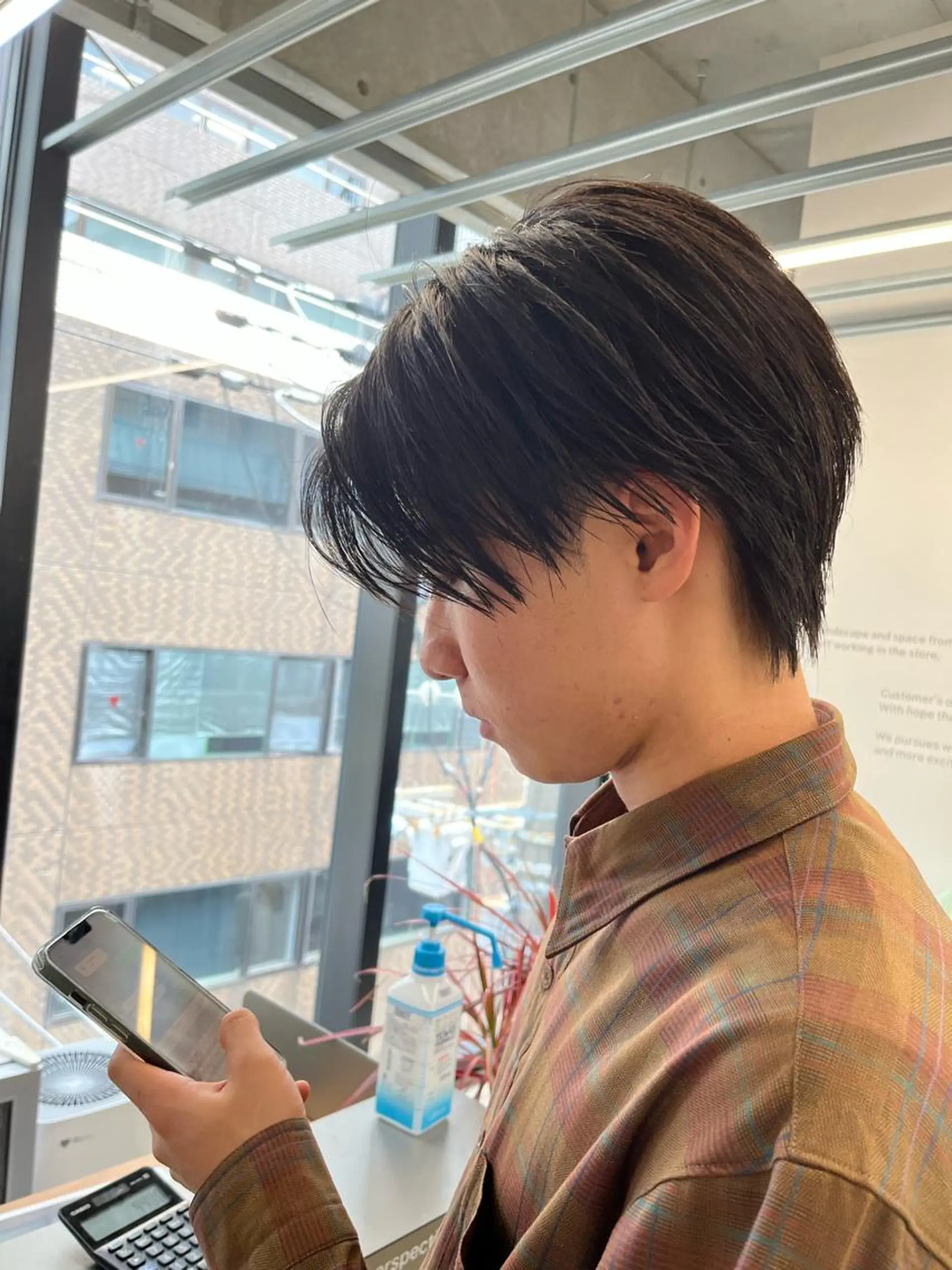 ショート メンズ カット ダブルカラー/ ケアブリーチ/クニトのヘアスタイル