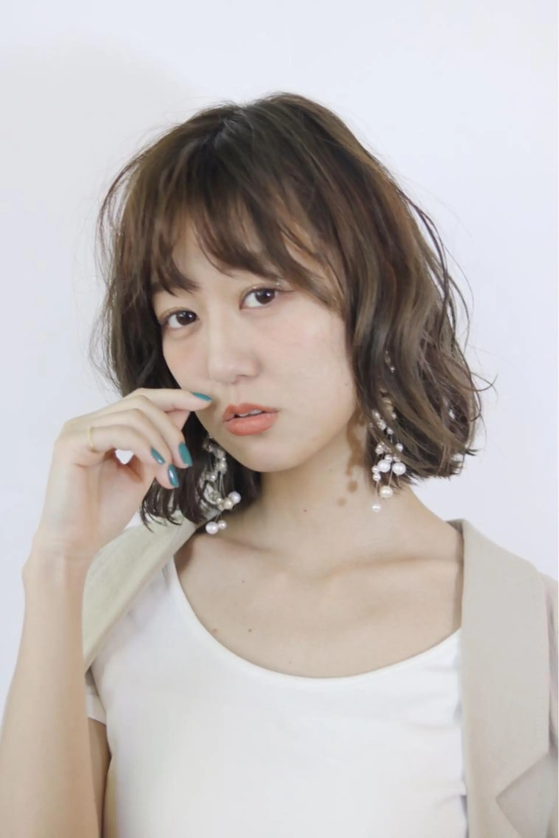 ミディアム ヘアカラー トリートメント 髪質改善🥇津田 【自由が丘】【美髪】のヘアスタイル