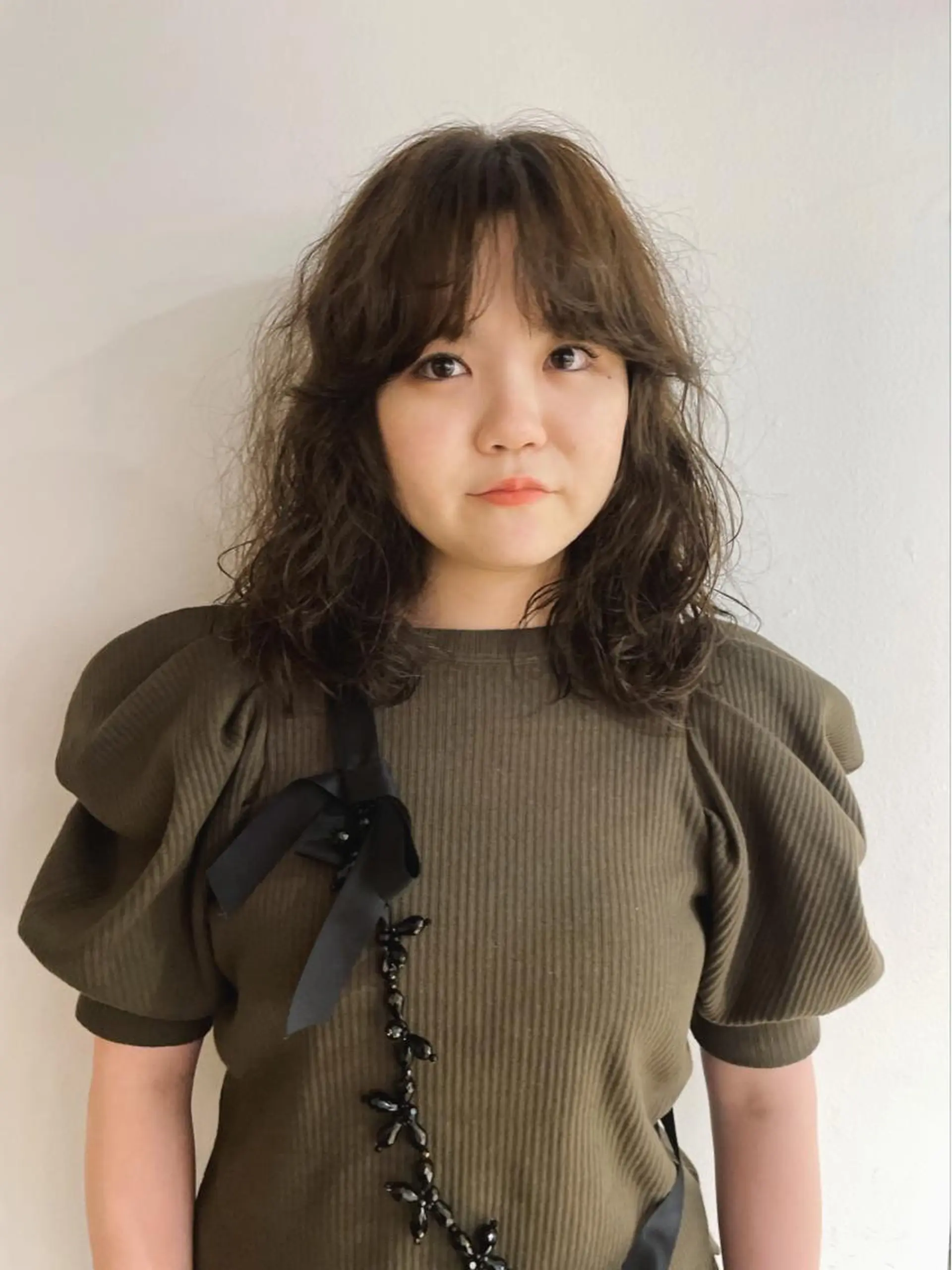 ミディアム カラー パーマ senmyo naoのヘアスタイル