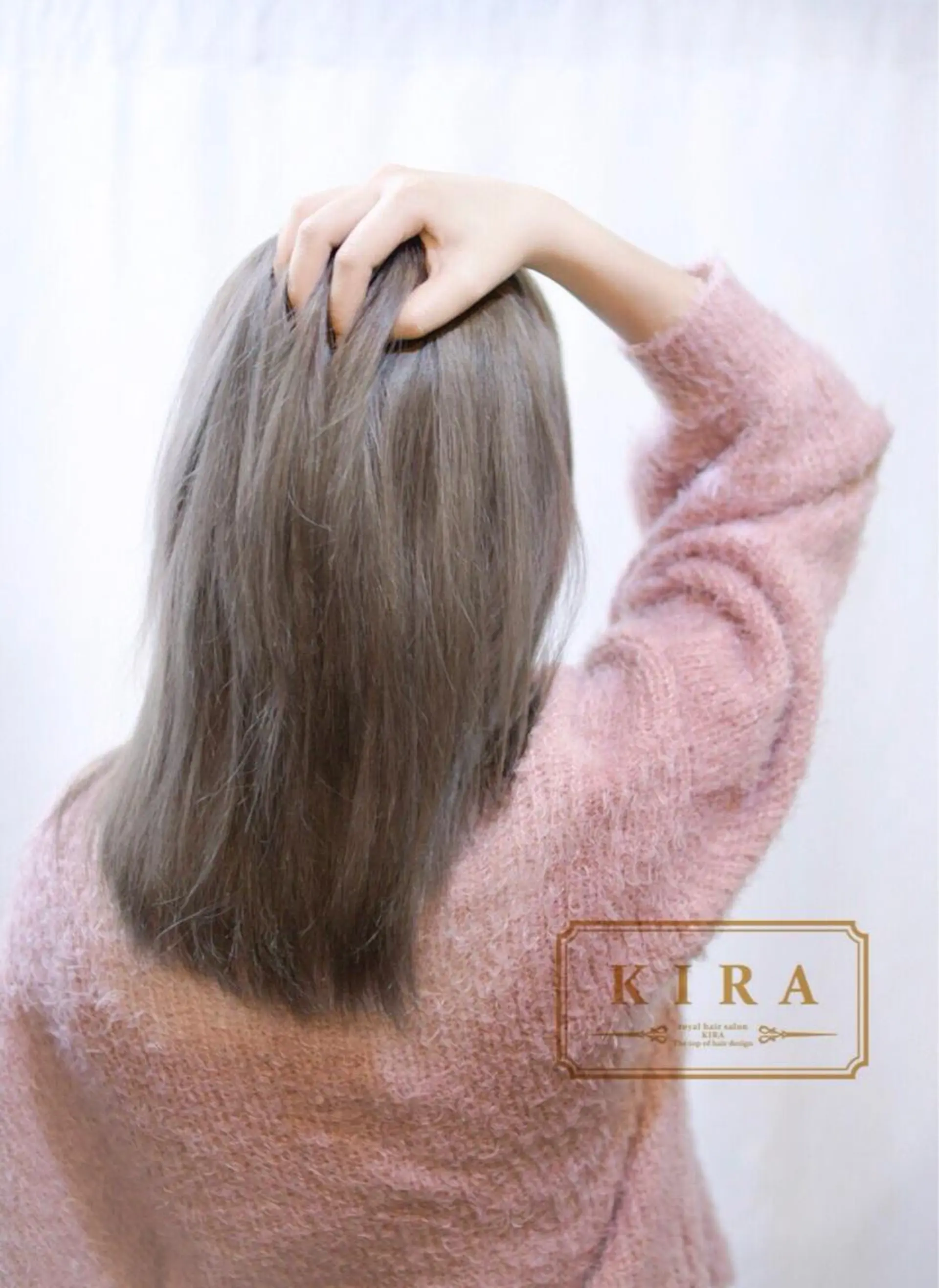 ミディアム 金澤 愛のヘアスタイル