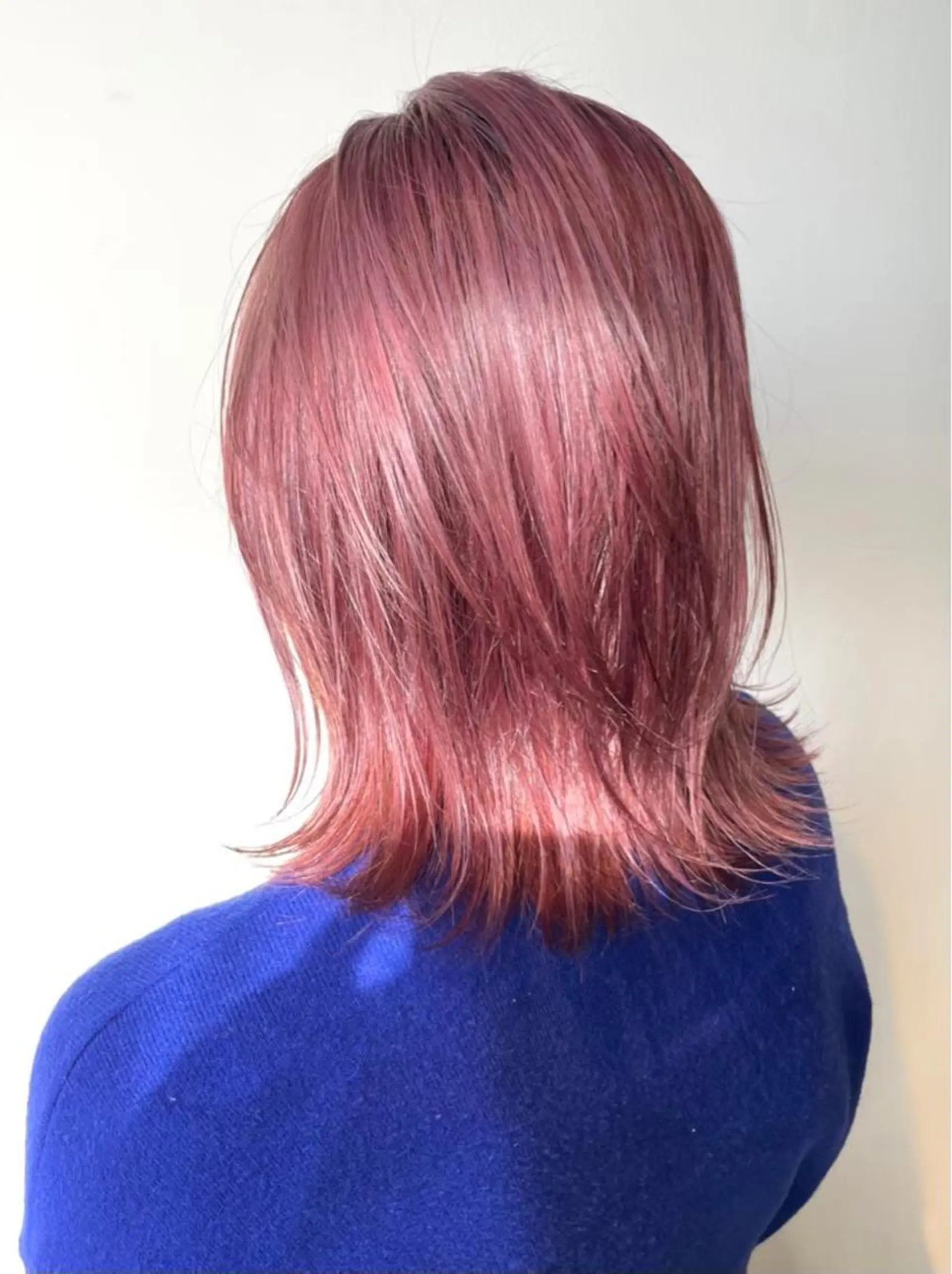 ミディアム カラー ヘアアレンジ ピンクカラー ヘアカラー トリートメント ヘアセット 金子 廉のヘアスタイル