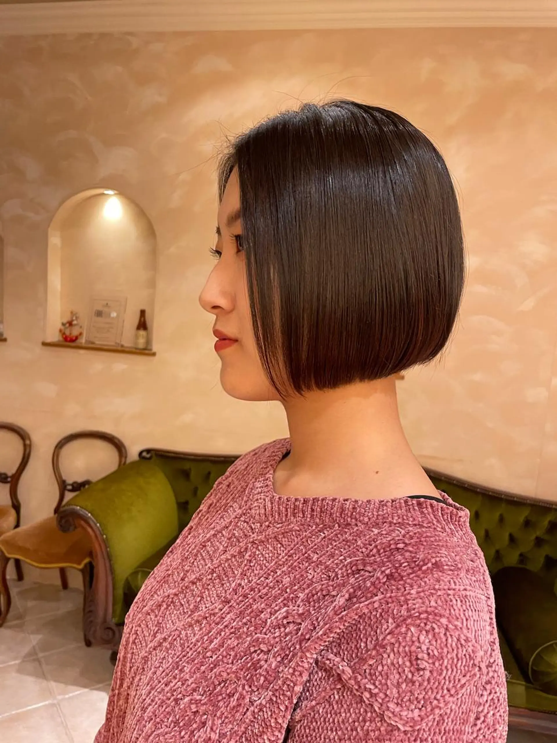 ショート 前下がりボブ ボブ ボブ ホノカのヘアスタイル