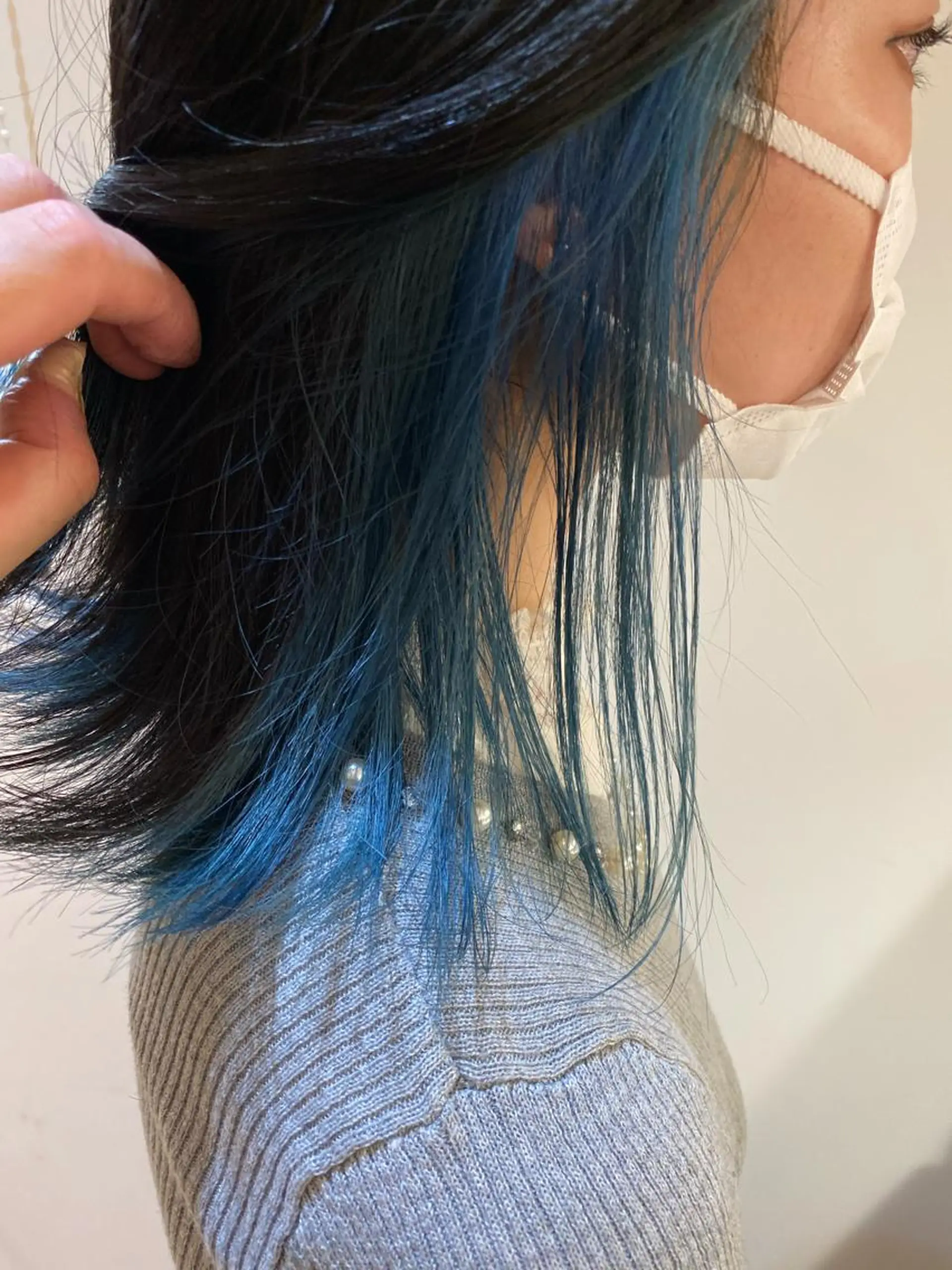 ミディアム ヘアカラー 大内田 凌馬のヘアスタイル