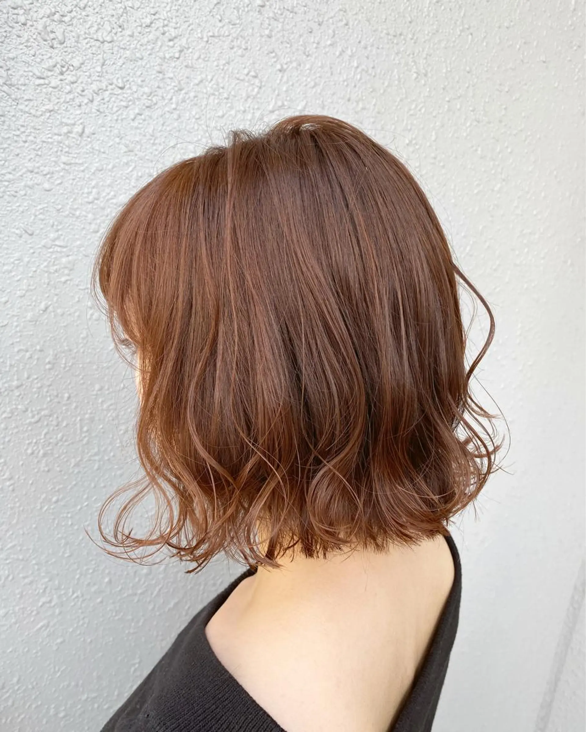 ミディアム カラー ベージュカラー オレンジ オレンジベージュ 後藤紗英/髪質改善 /オリーブベージュのヘアスタイル