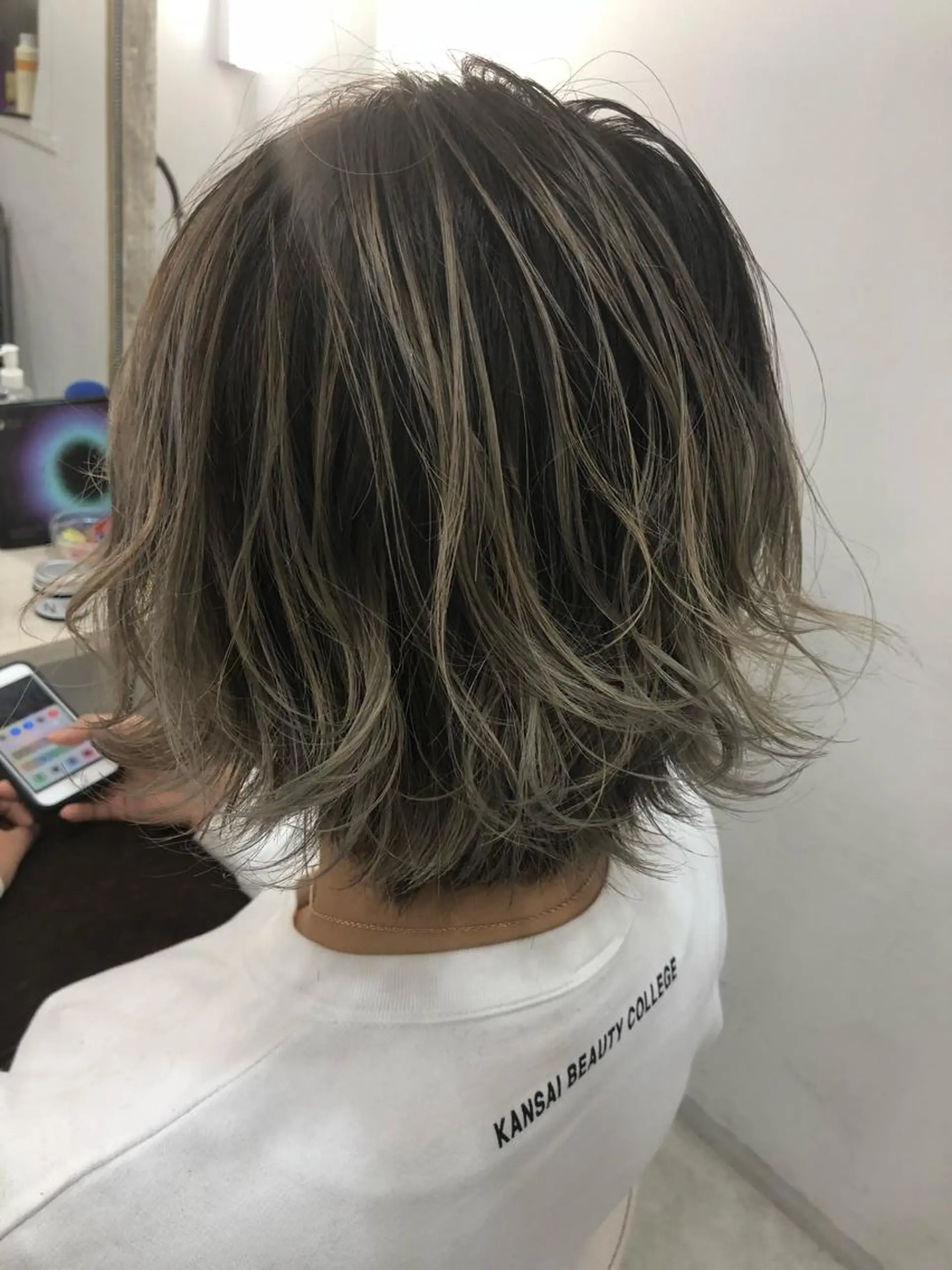 ショート カラー 髪質改善 中川　翔のヘアスタイル