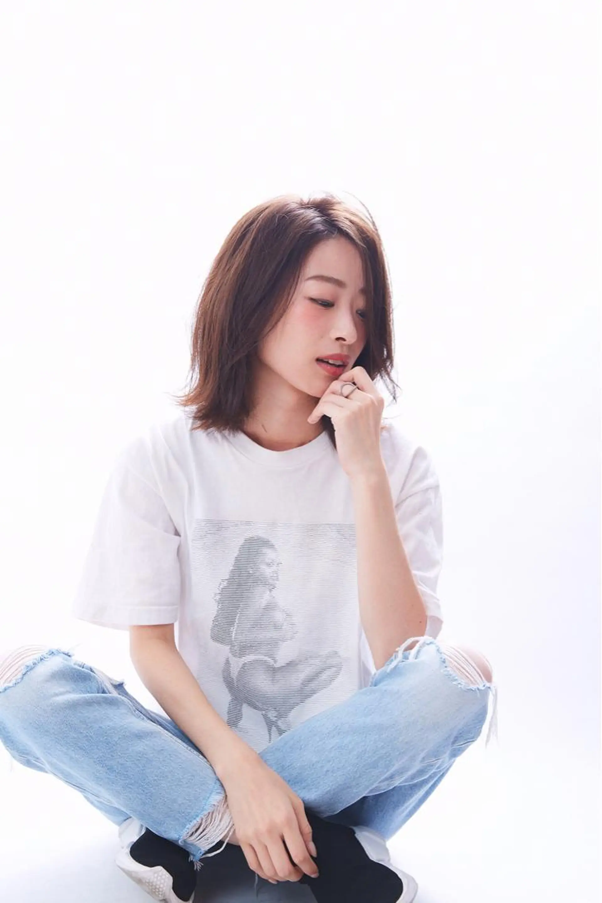 ミディアム カラー パーマ ヘアアレンジ メンズ キッズ ネイル マツエク・マツパ アティリー 西梅田のヘアスタイル