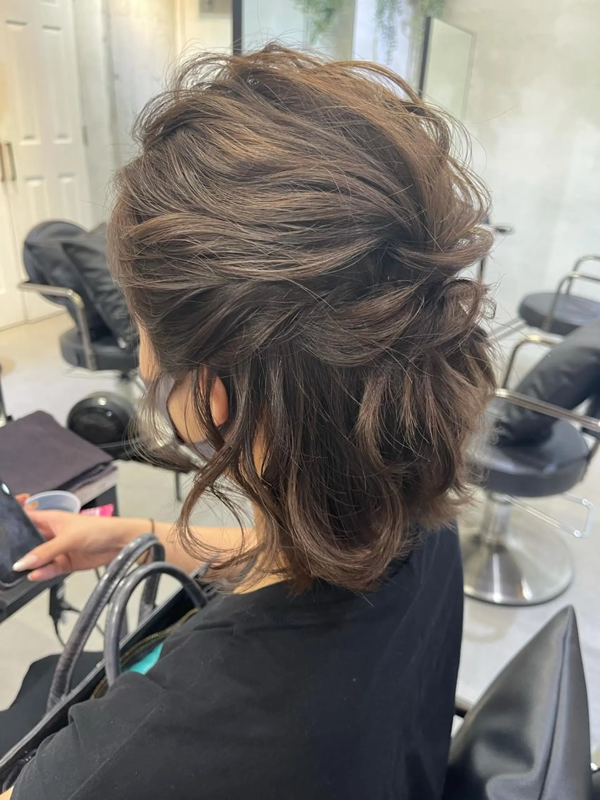 ショート ヘアアレンジ ヘアセット Aloa透明感ヘア ♡kanami♡のヘアスタイル