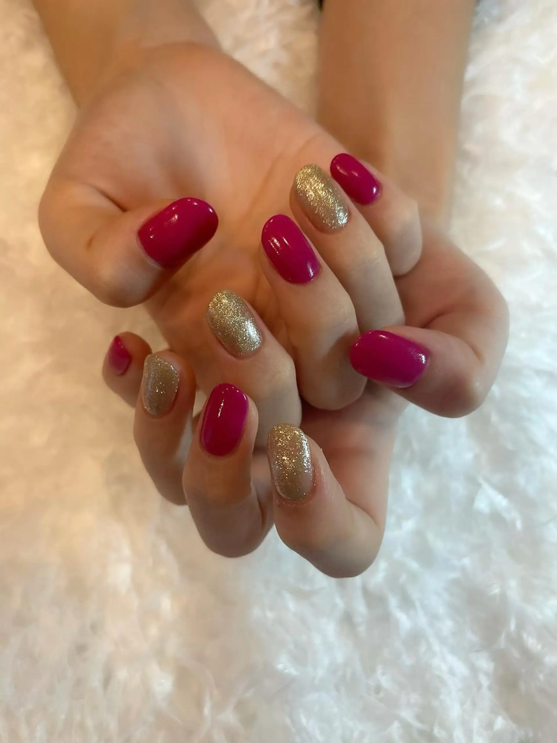 ネイル ワンカラーネイル ささき れいなのネイルデザイン