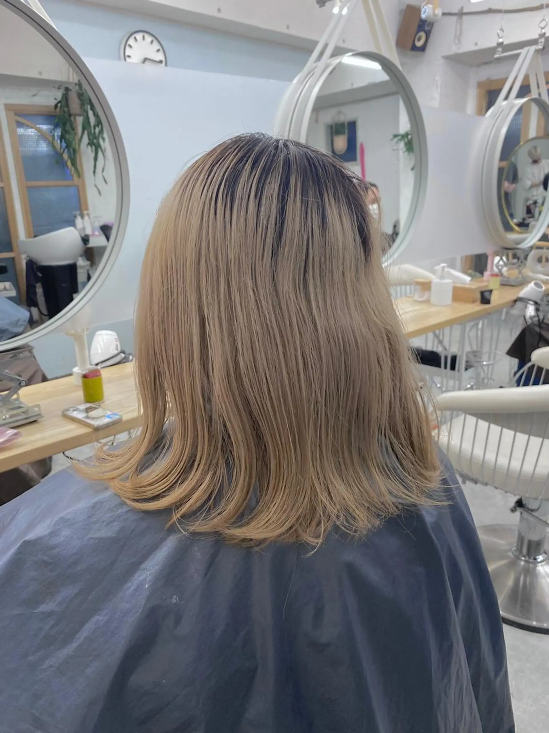 ミディアム カラー メンズ メンズハイトーン ハイトーンカラー ケアブリーチ/ツヤ髪 /ハイトーン/西村のヘアスタイル