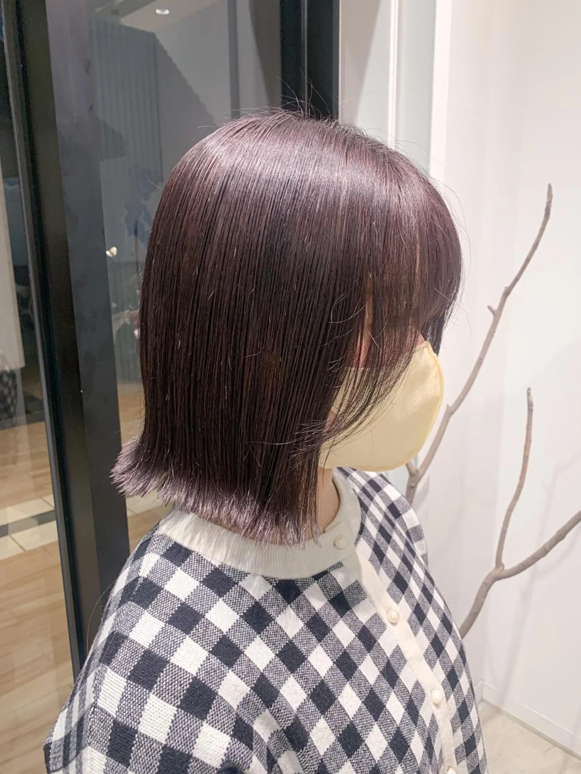 ミディアム カラー ヘアアレンジ ブリーチ カット ヘアカラー トリートメント yuka .のヘアスタイル