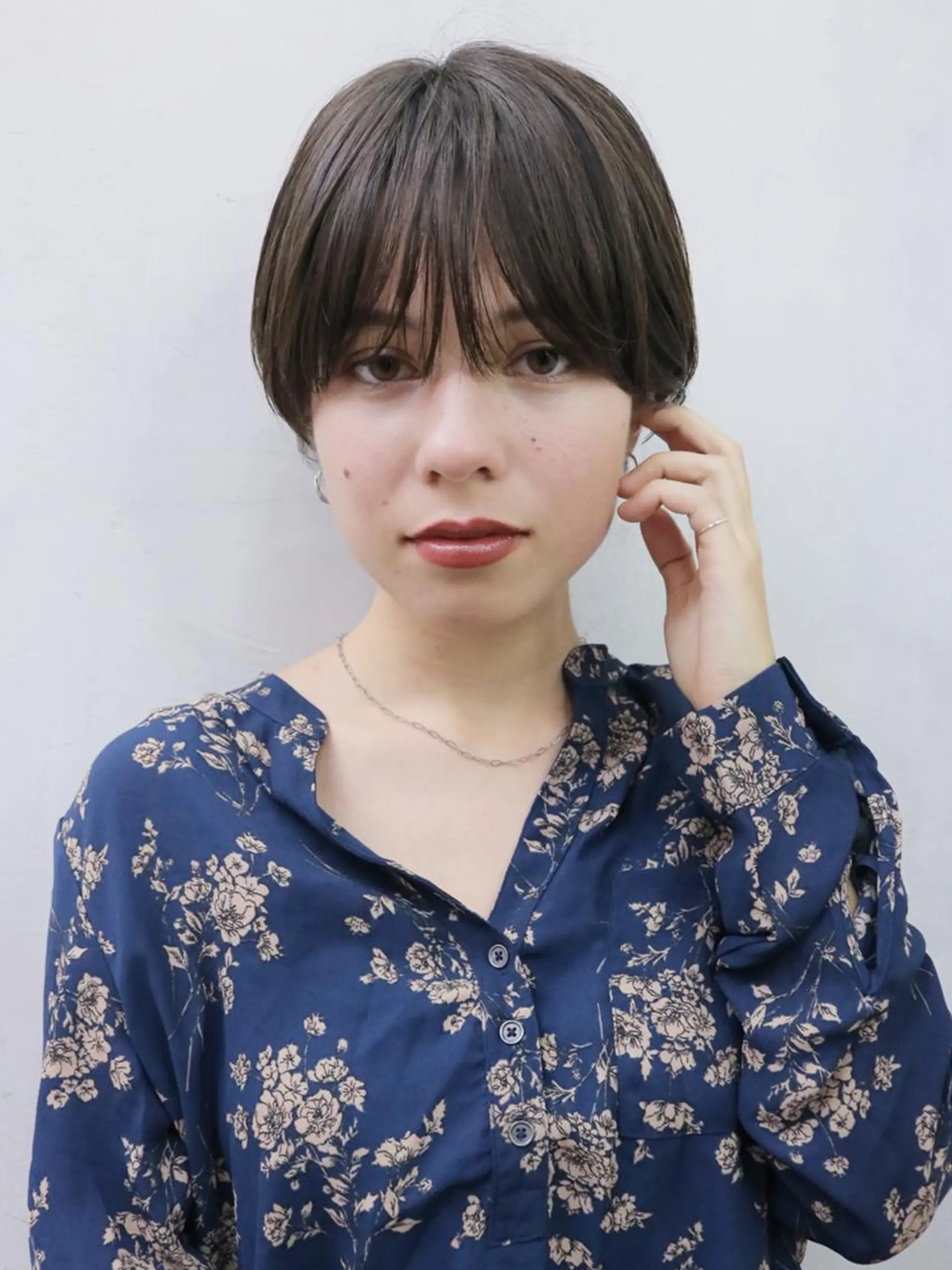 ショート カラー パーマ ヘアアレンジ ショートヘア ストレートパーマ ITbyALBUM 中野店のヘアスタイル