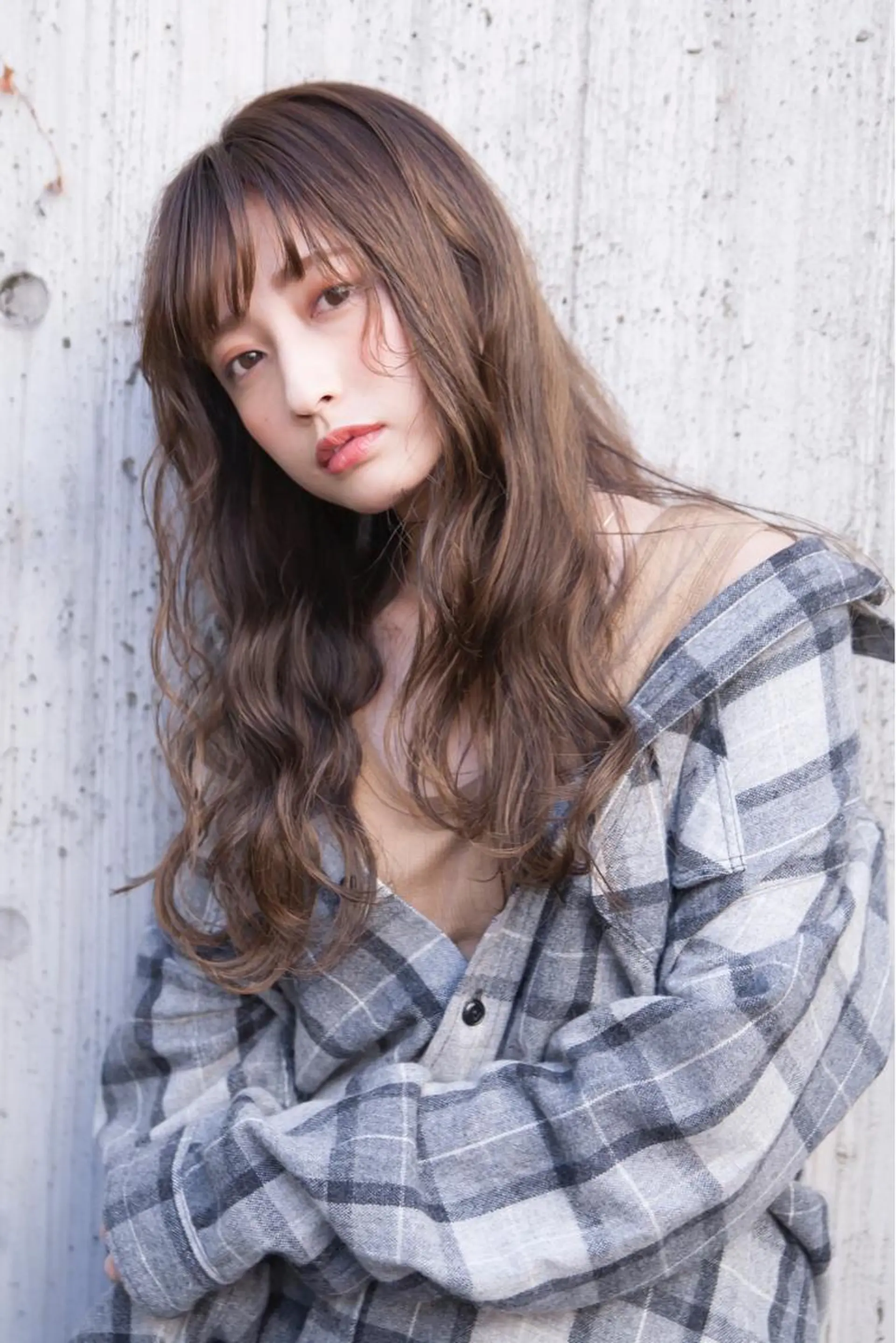 セミロング ダブルカラー🤍 髪質改善／原島のヘアスタイル