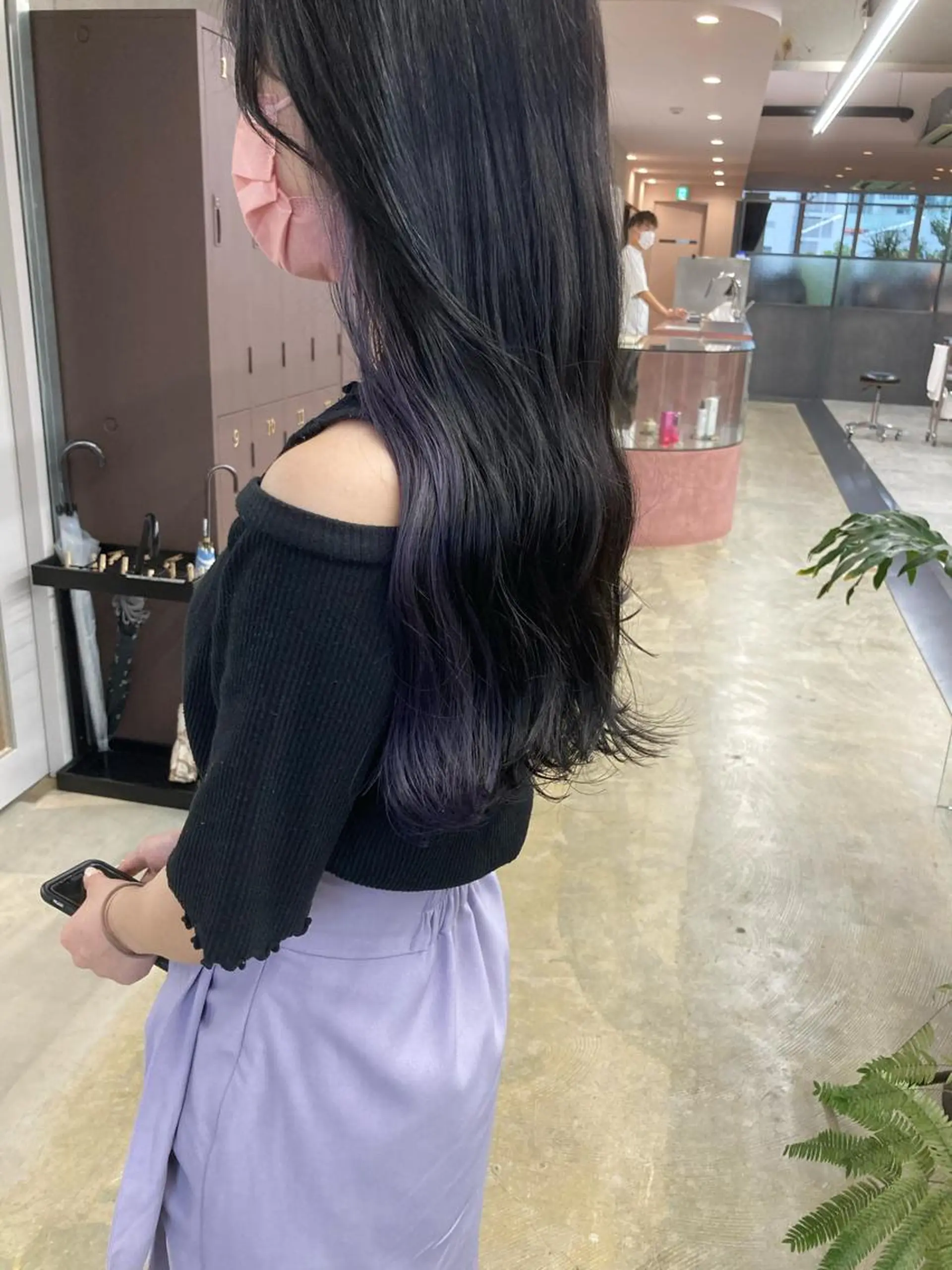 ロング カラー インナーカラー ラベンダーカラー カット ヘアカラー 小木曽智美 /ボブ/ショートのヘアスタイル