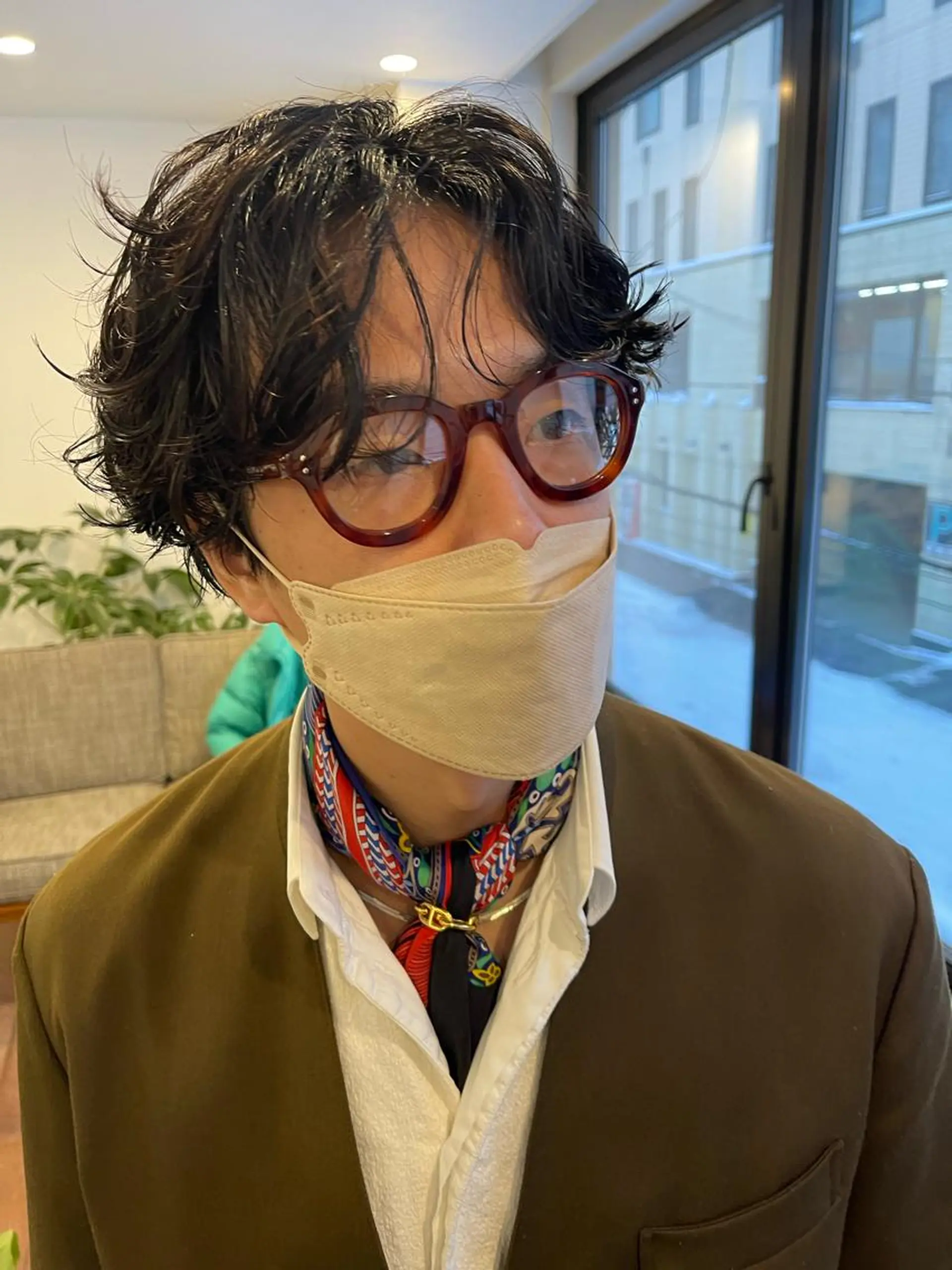 ショート パーマ メンズ カット パーマ トリートメント pole/apartment所属・💓パーマ，💗 レイヤーカットのヘアスタイル