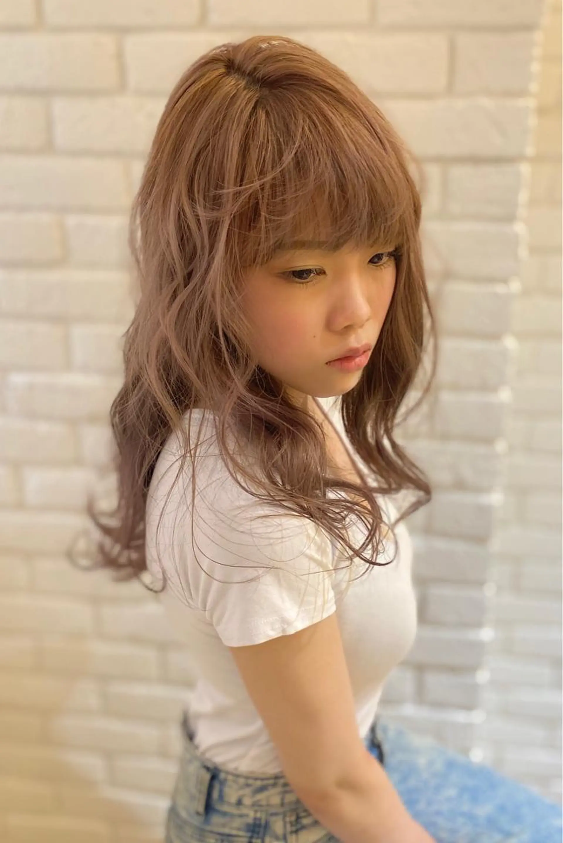 ロング カラー 杉田 健太のヘアスタイル