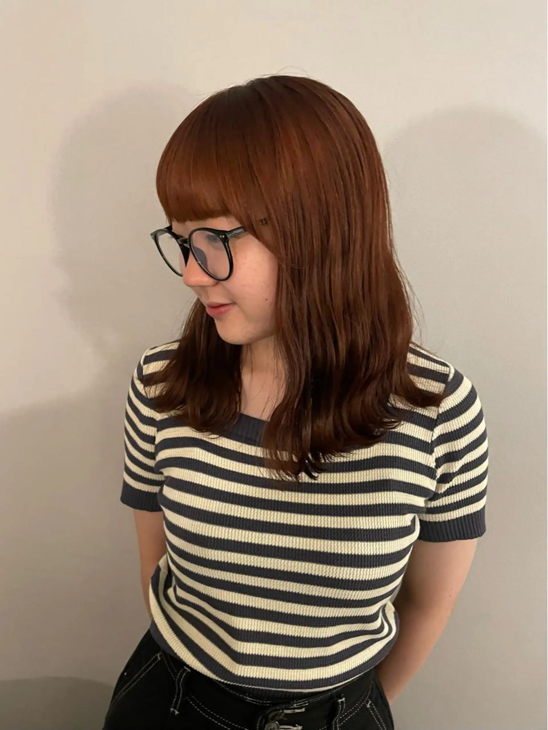 カラー ミルクティーベージュ ブリーチ🖤サヤカのヘアスタイル