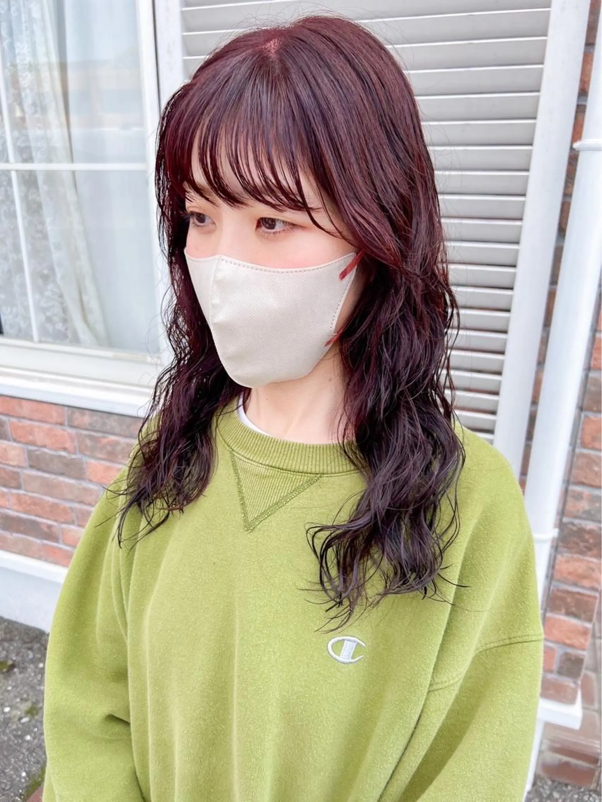 ロング カラー パーマ カット パーマ YURAGI🤍 SAEのヘアスタイル