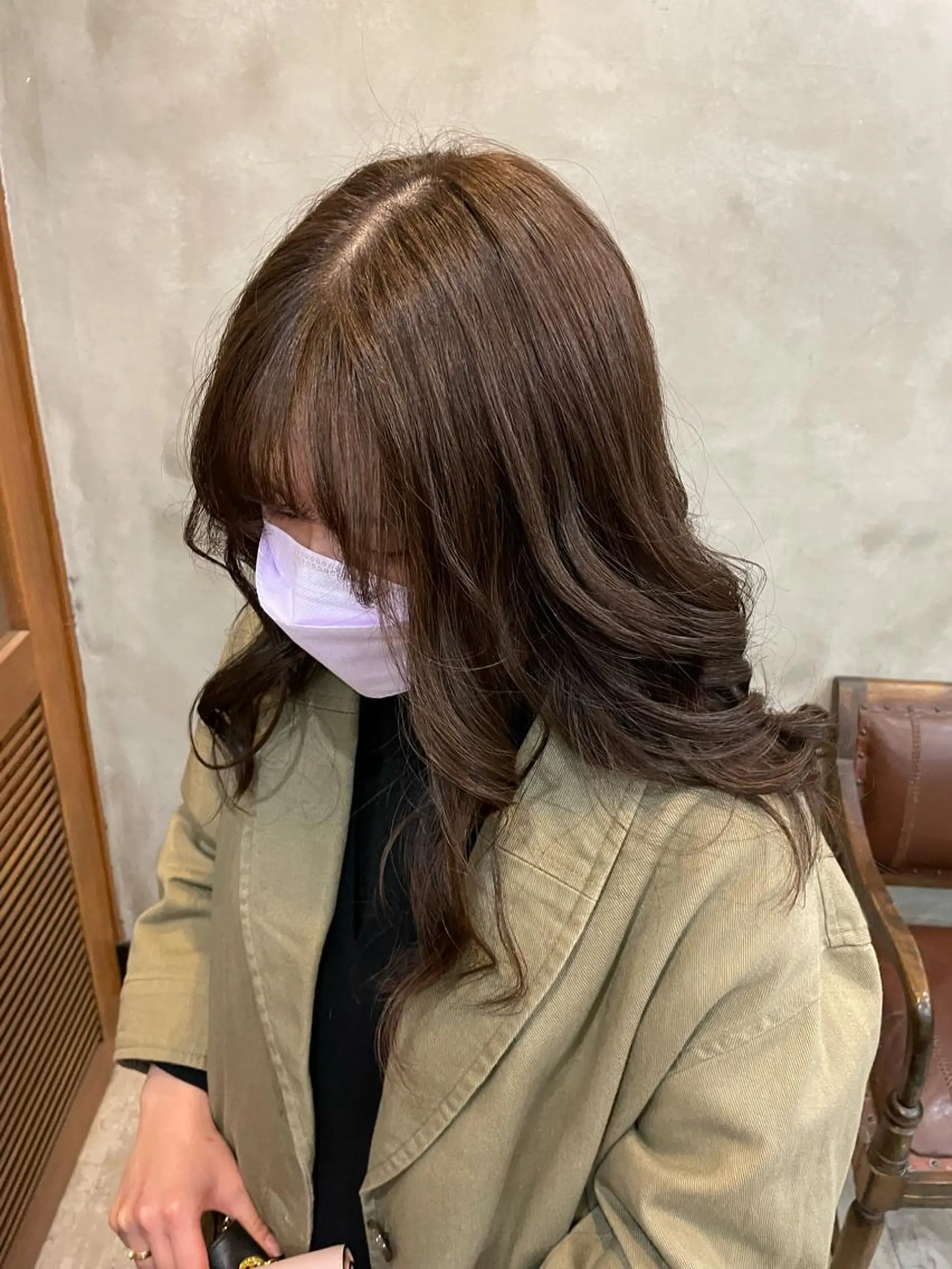 ロング カラー ベージュカラー ヘアカラー トリートメント 【ピンク/韓国ヘア/ ヘアセット】亜海のヘアスタイル