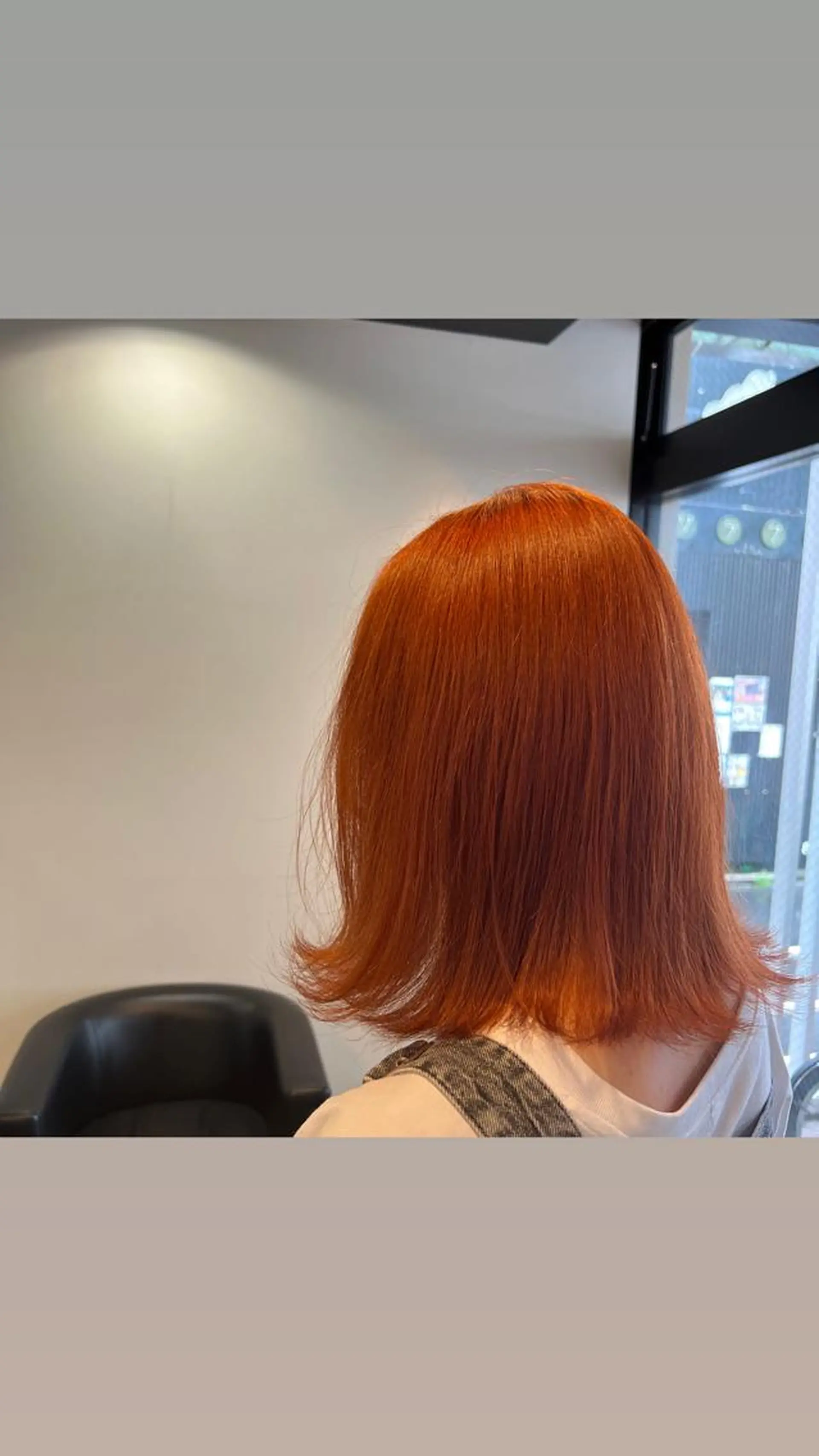 ミディアム カラー オレンジ 茅ヶ崎パーマ特化/ スパイラル/ハルキのヘアスタイル