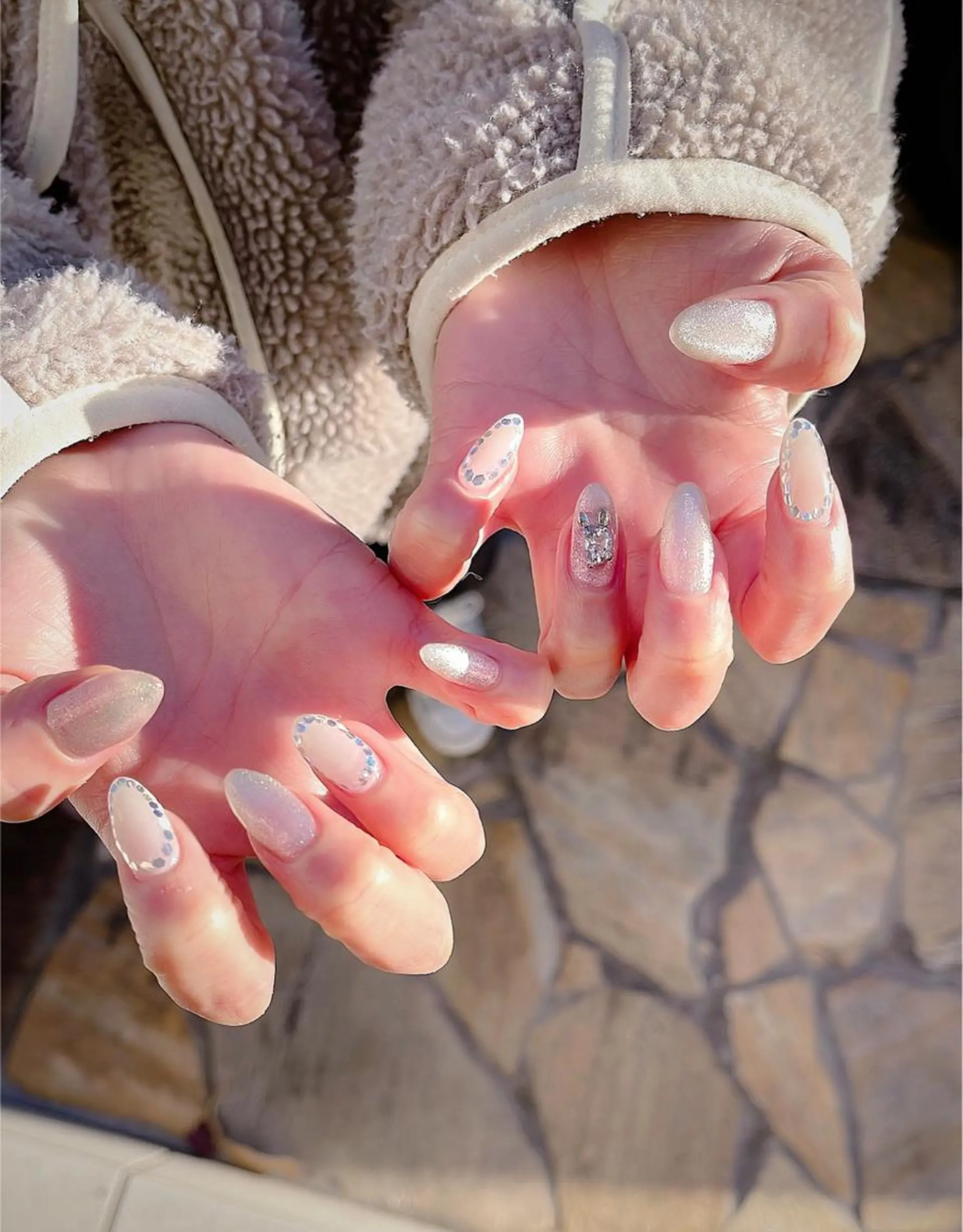 ミディアム めぐみのネイルサロン スタッフ練習のネイルデザイン