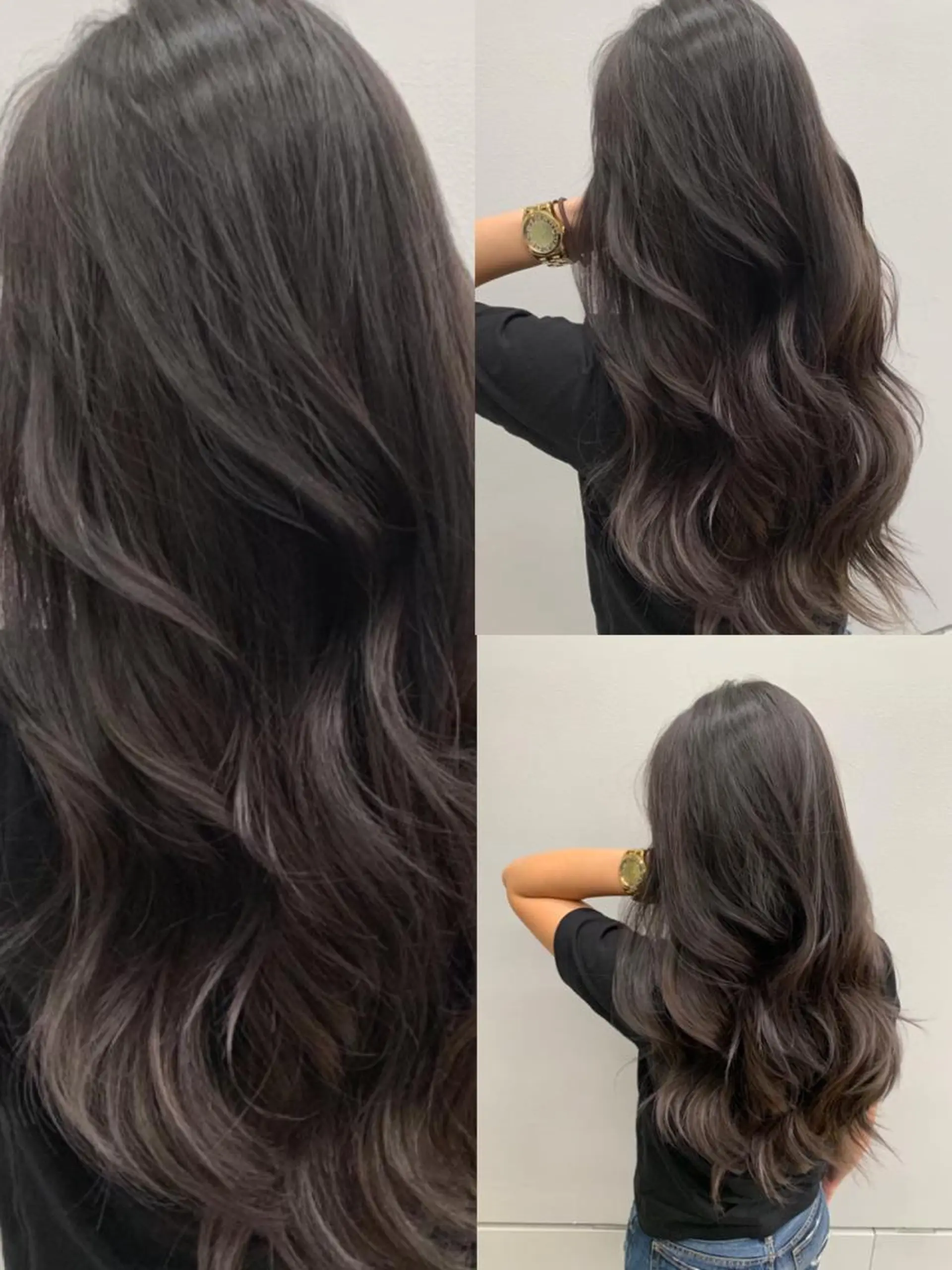 ロング ハイライト 髪質改善 小顔カット メンズ特化美容師/ 新井　洸太のヘアスタイル