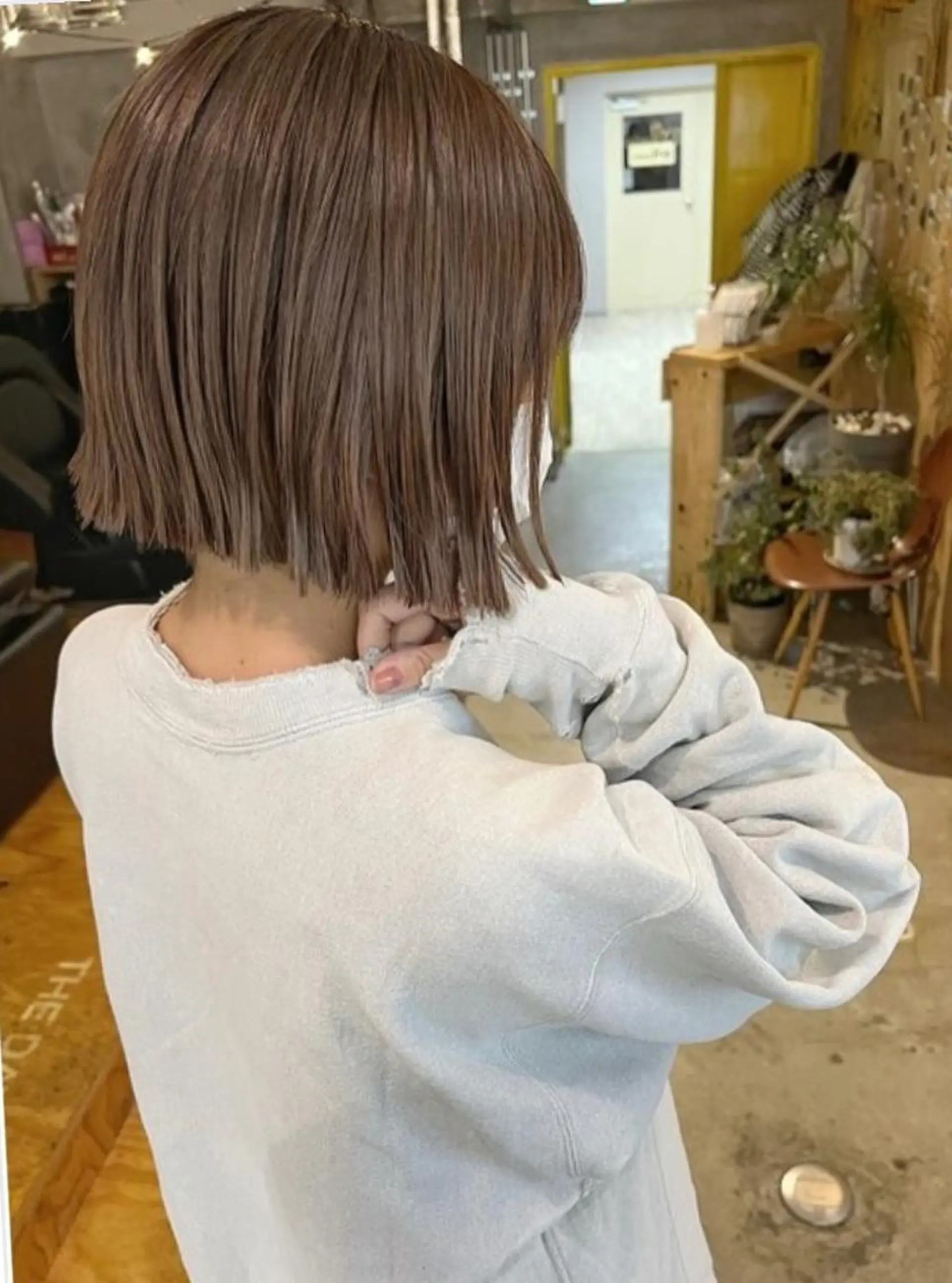 ショート カラー ハイライト 透明感カラー松本のヘアスタイル