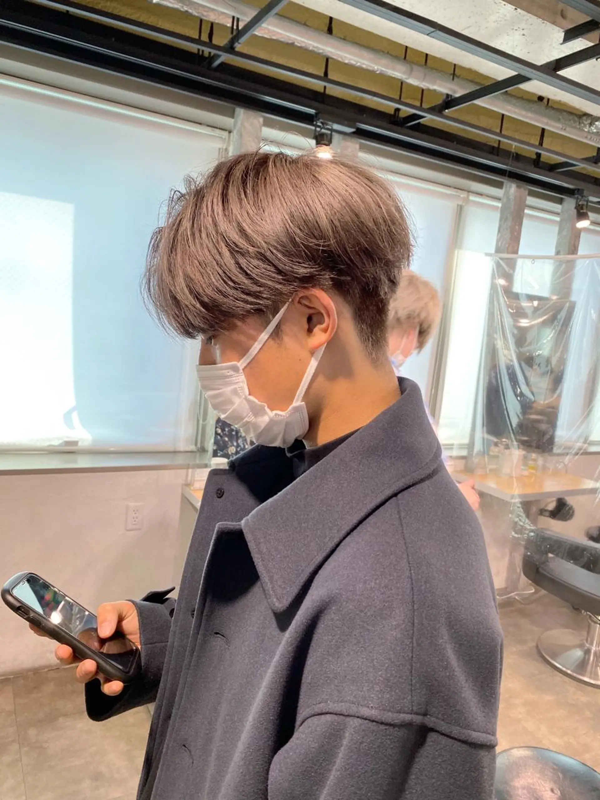 ミディアム カラー メンズ エフェクトブリーチ 🌟前澤啓太朗のヘアスタイル