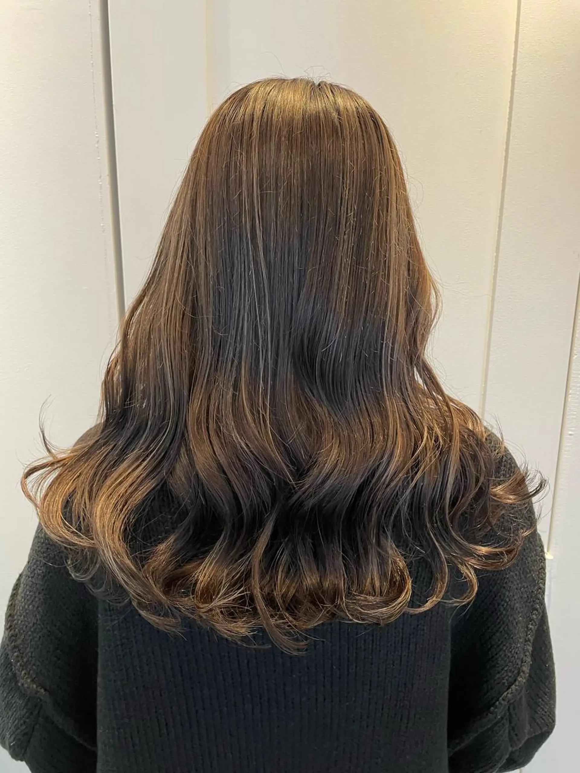 ロング カラー ハイライトカラー ハイライト カット ヘアカラー 韓国×網紅ヘア 🤍りん🤍のヘアスタイル