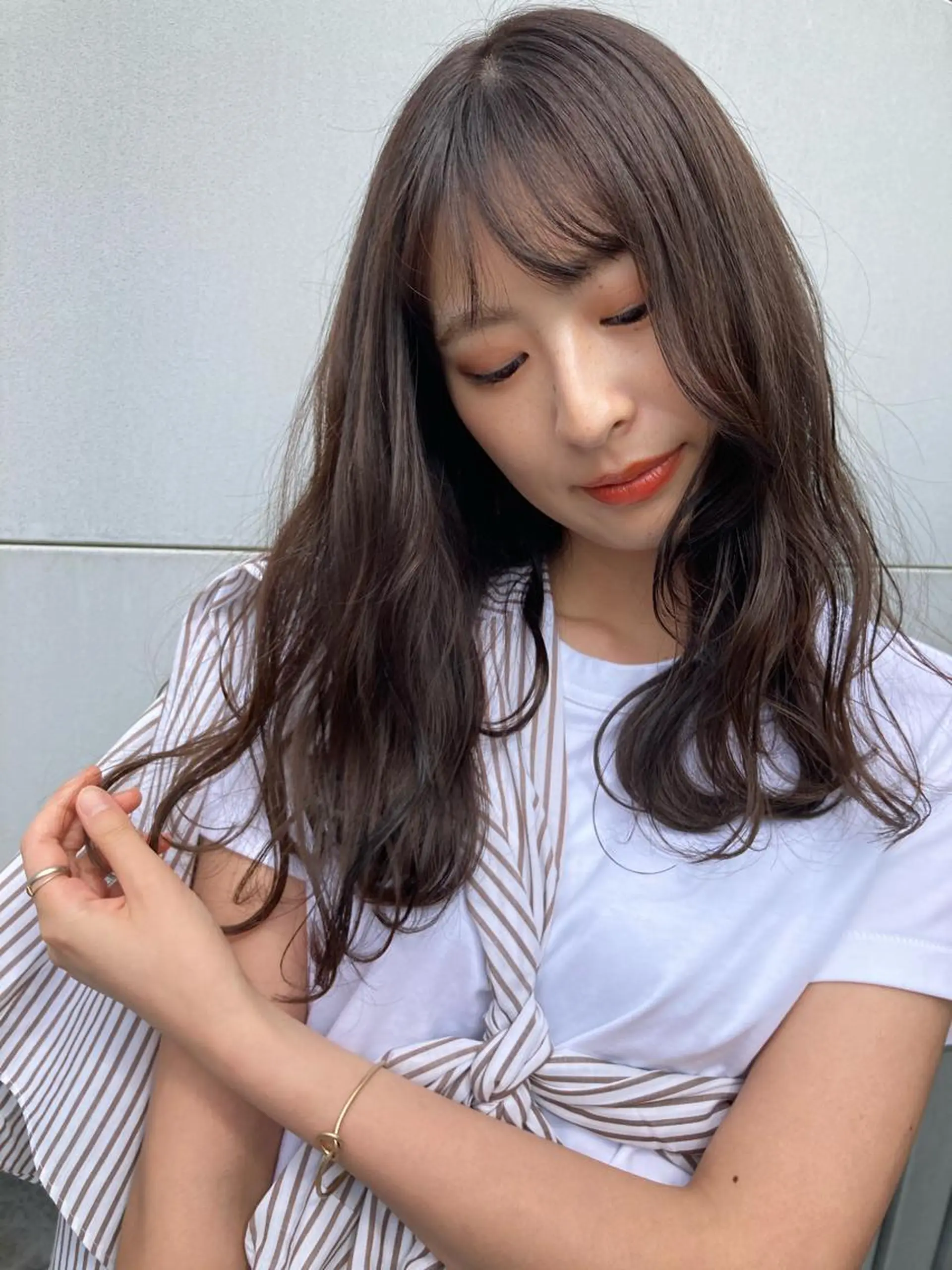 セミロング カラー 🌷小野田 睦🌷のヘアスタイル