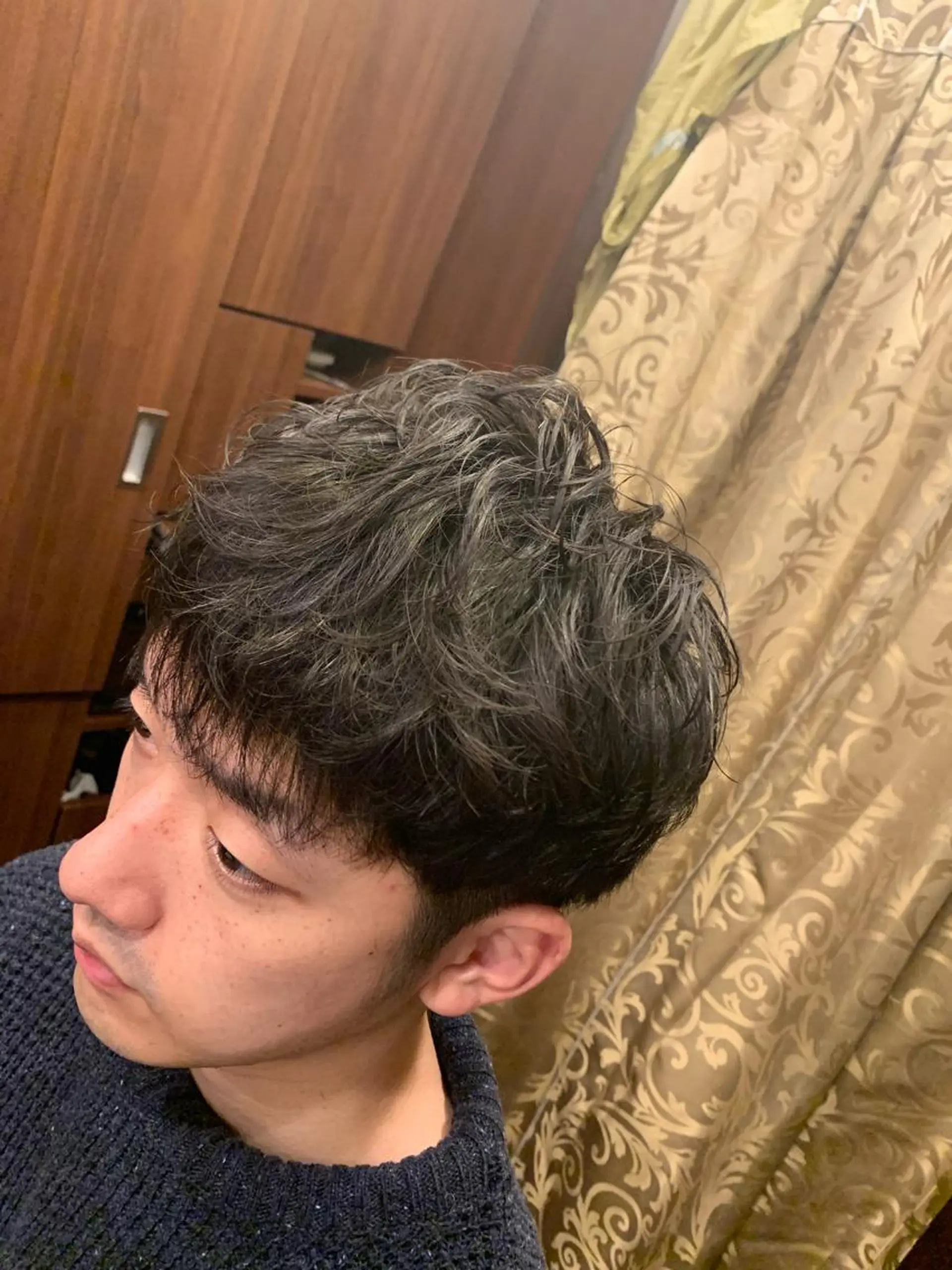 ショート パーマ メンズ カット パーマ ひらお あおとのヘアスタイル