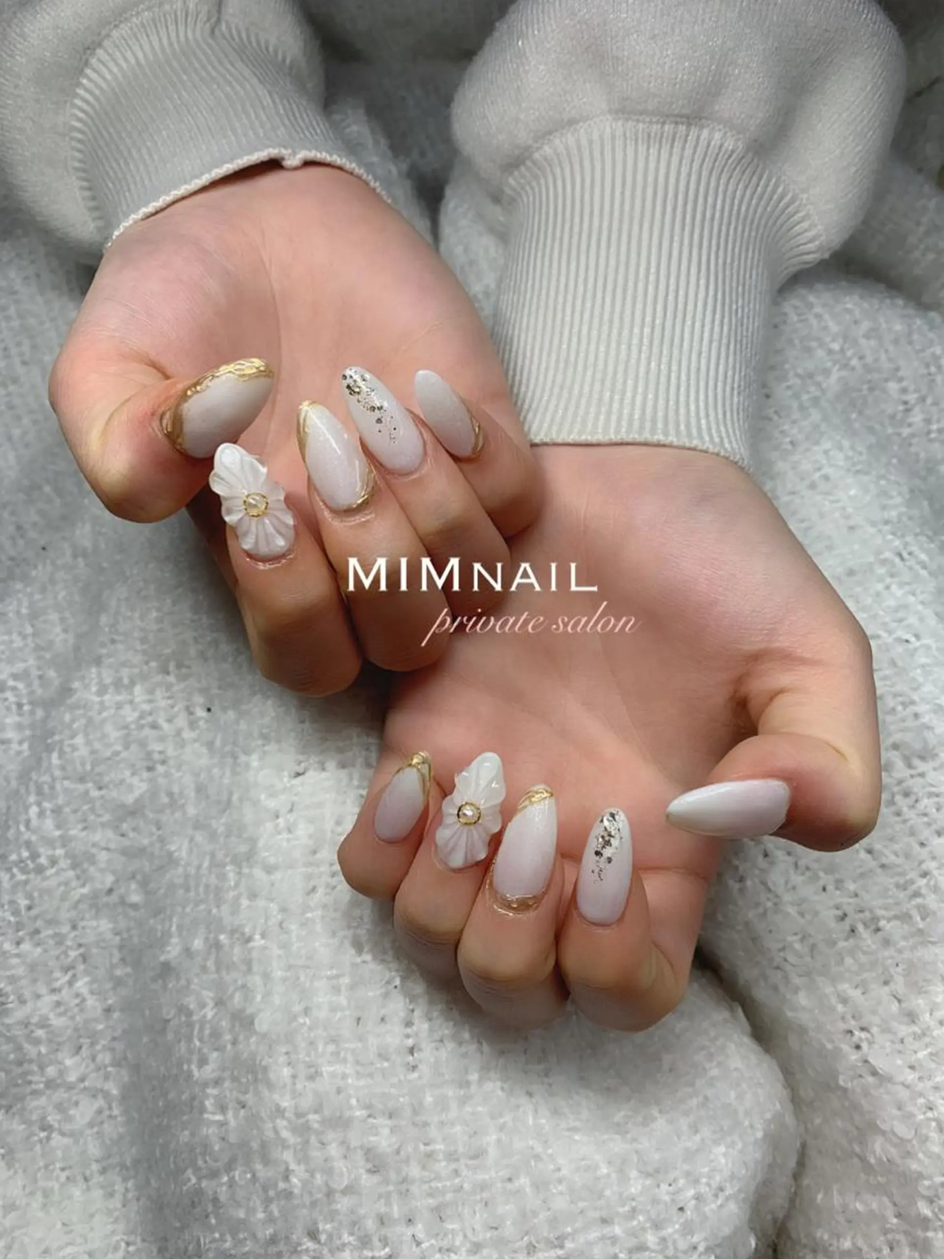 ネイル フラワーネイル ぷっくりネイル *･*MIMnail 1号店･*:･*のネイルデザイン