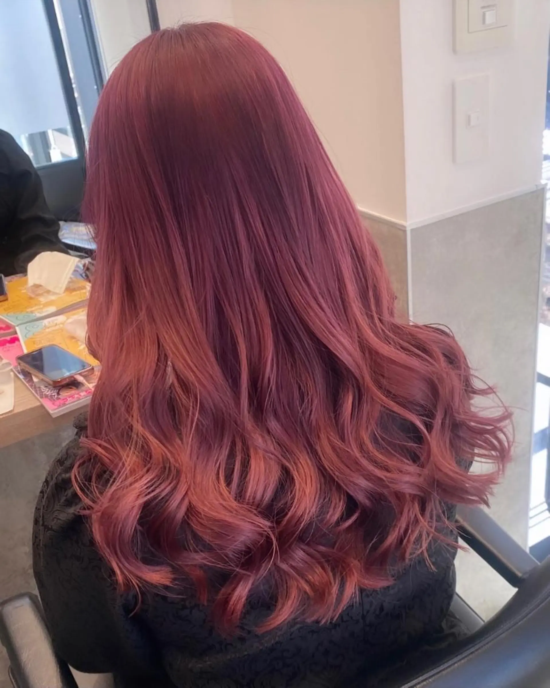 セミロング カラー 💗ガーリーヘア🎀 saki💗のヘアスタイル