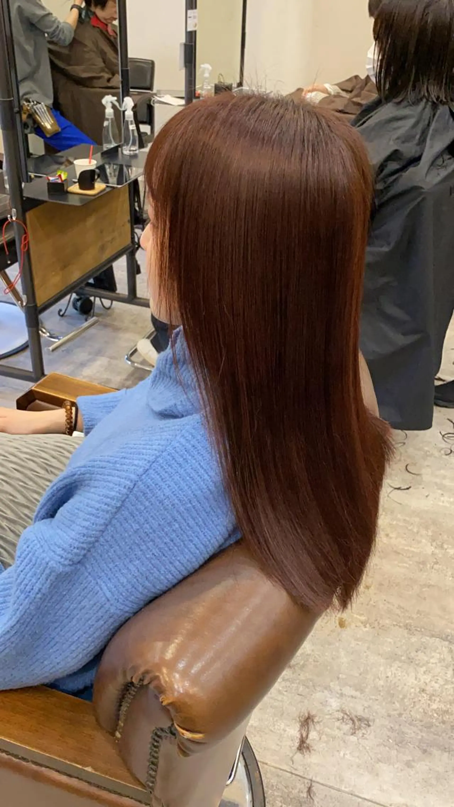 ロング カラー パーマ 🟢NEGi🟣 🫧髪質改善のヘアスタイル