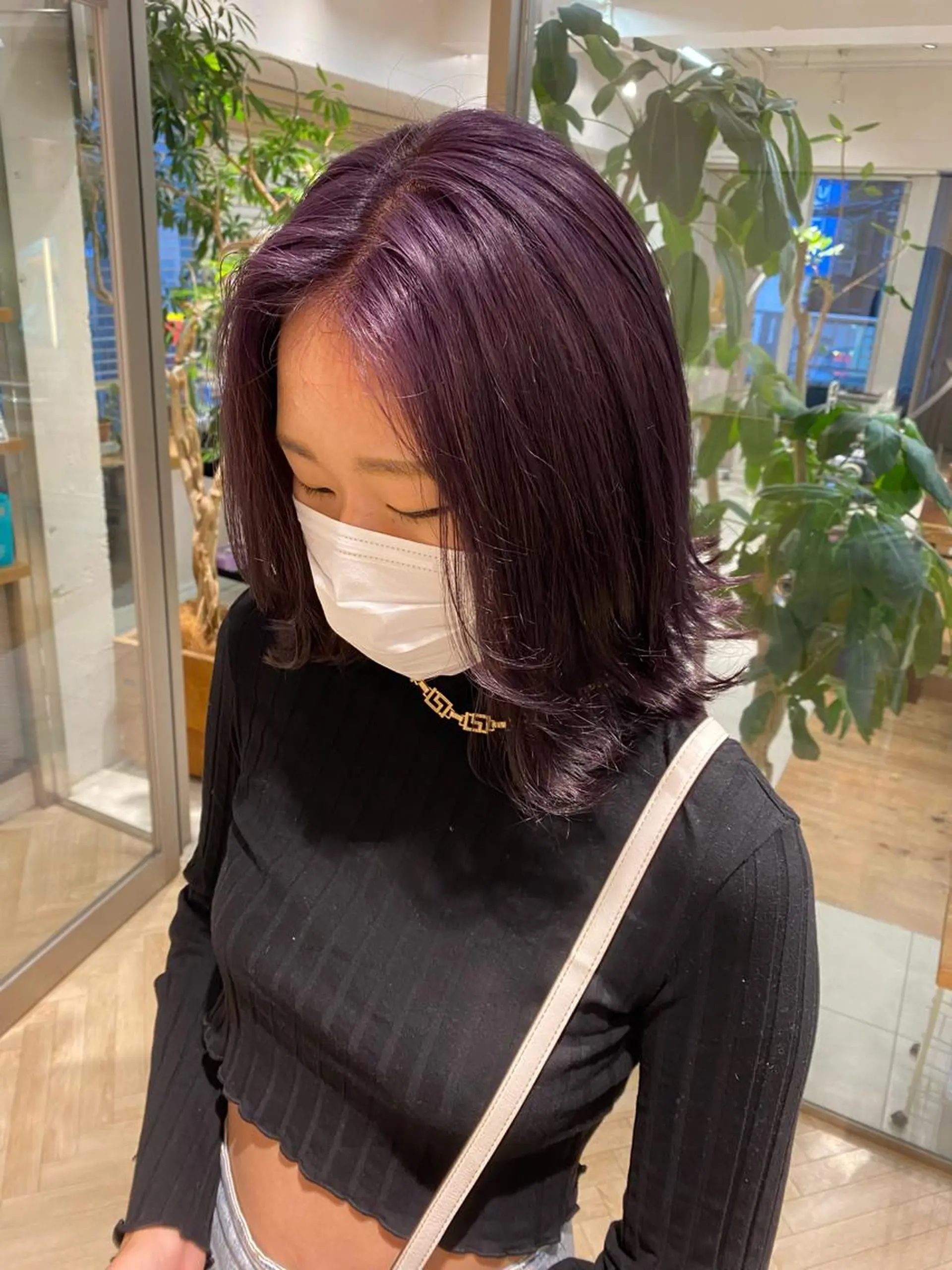 ミディアム ヘアカラー 🍋暖色カラーヘアア レンジniina🍋のヘアスタイル