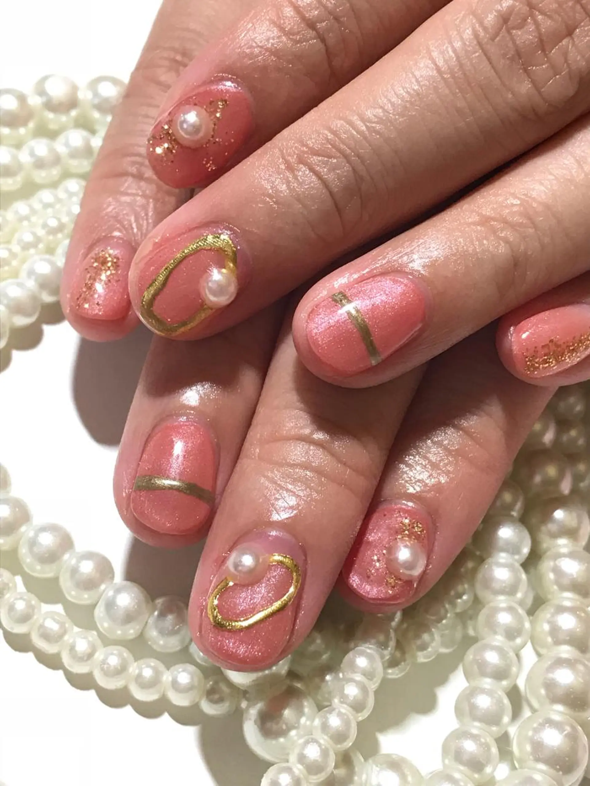 ネイル ハンドネイル 💗🪽Tiary Nail🪽💗のネイルデザイン