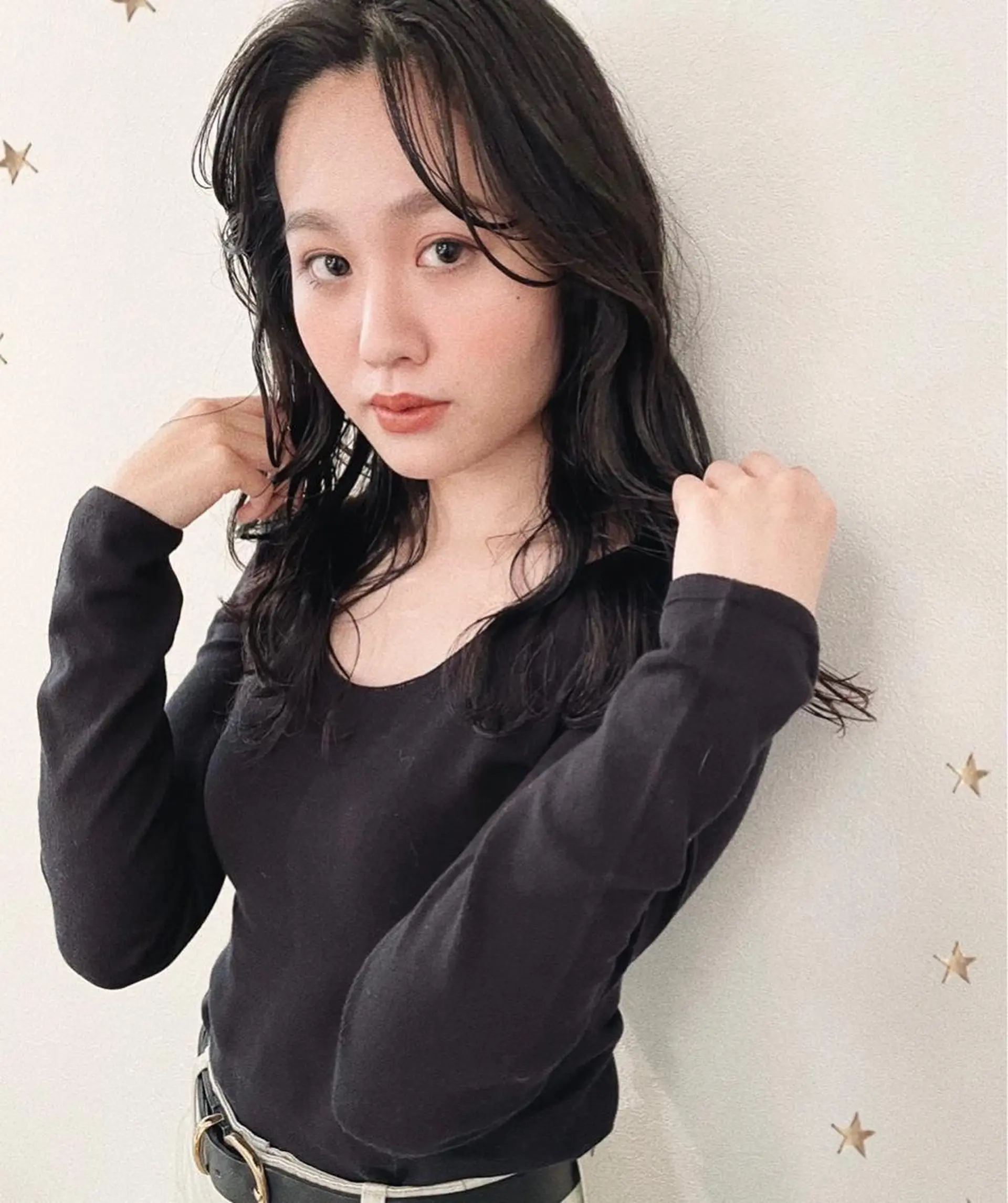 ロング カット 市川 千夏のヘアスタイル