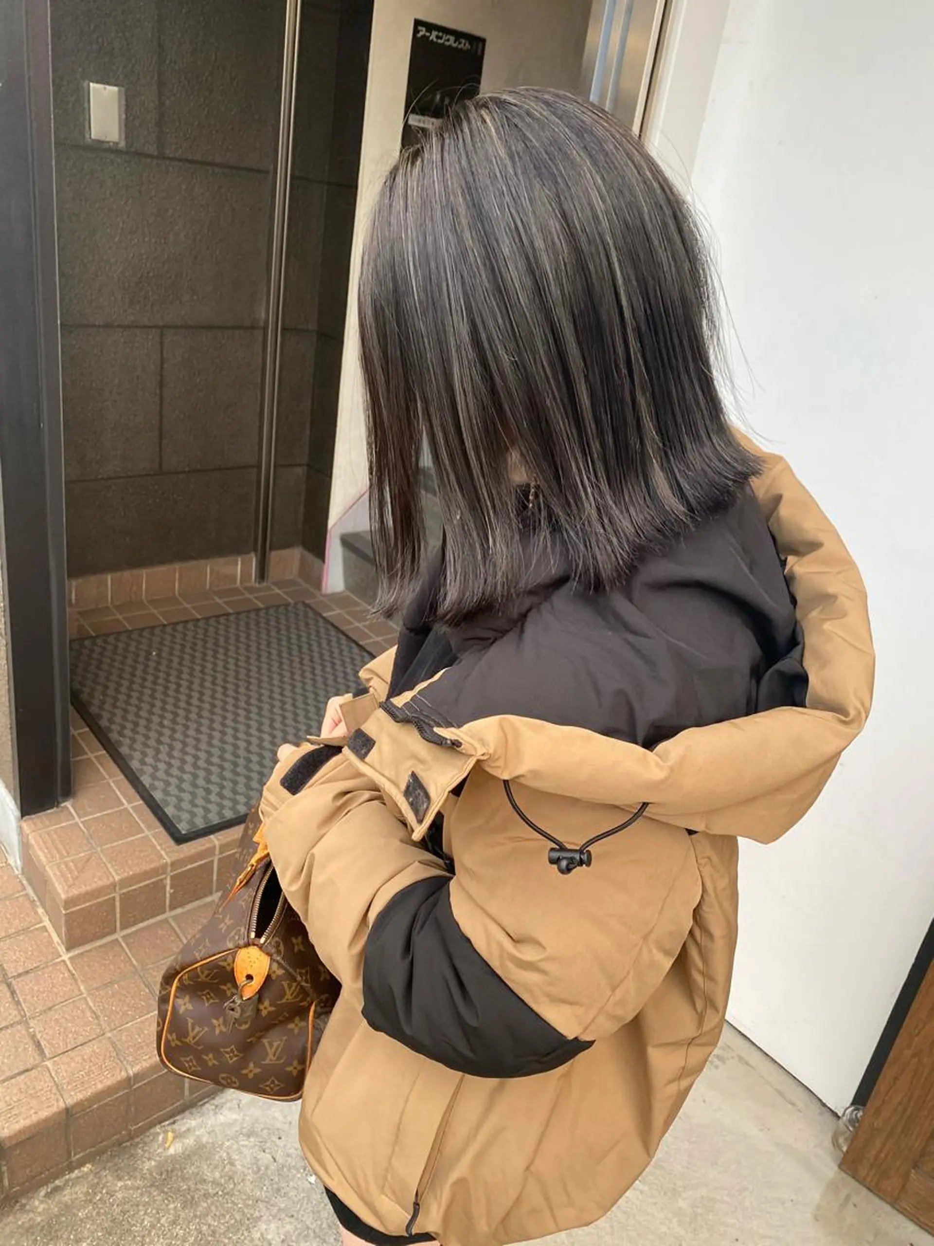 ミディアム カラー ハイライトカラー ハイライト カット ヘアカラー トリートメント MR.GOOD MORNINGフジイのヘアスタイル