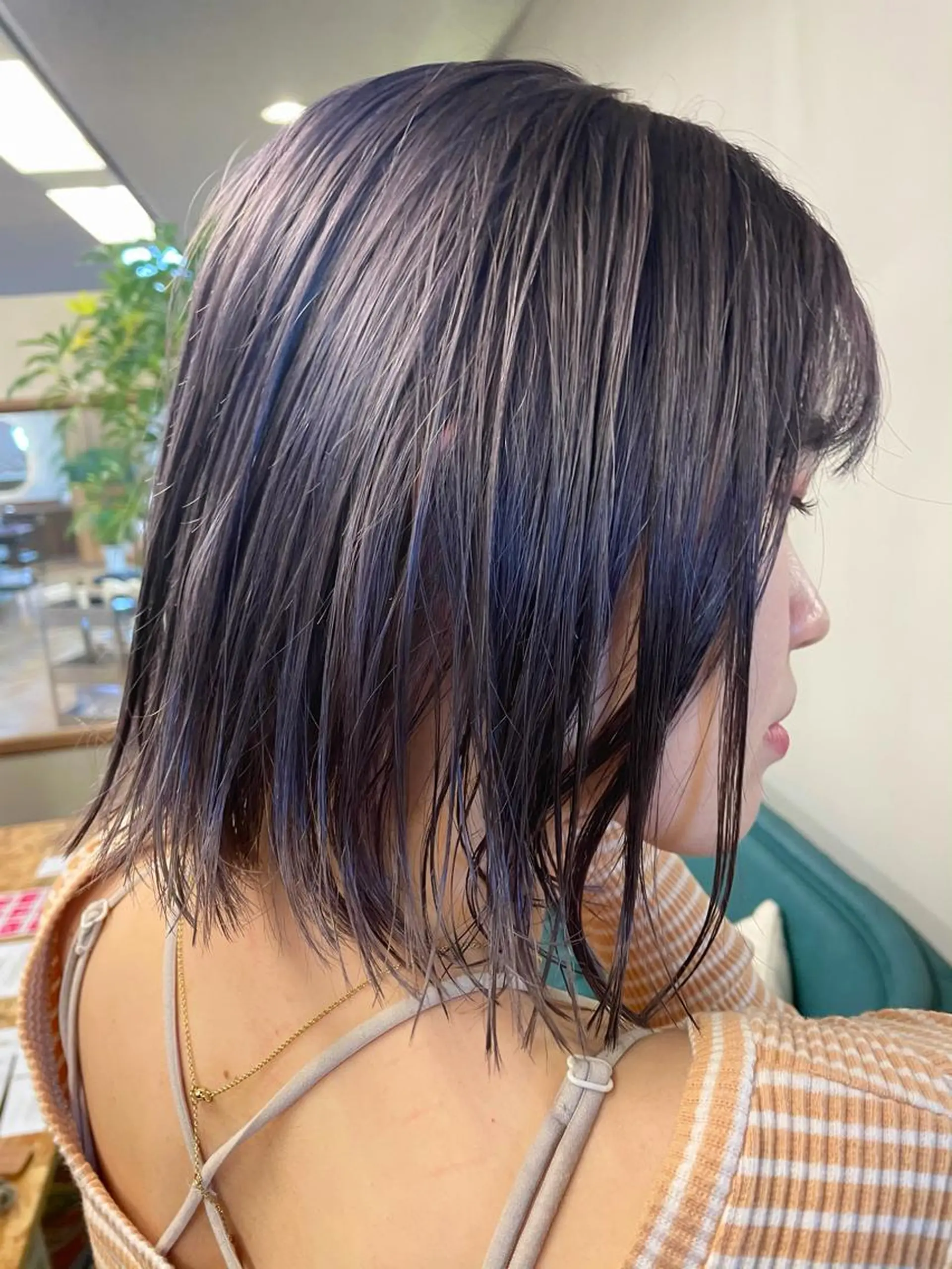 ミディアム カラー ブリーチ カット ヘアカラー トリートメント tatsumi/ボブ ウルフ/レイヤーのヘアスタイル