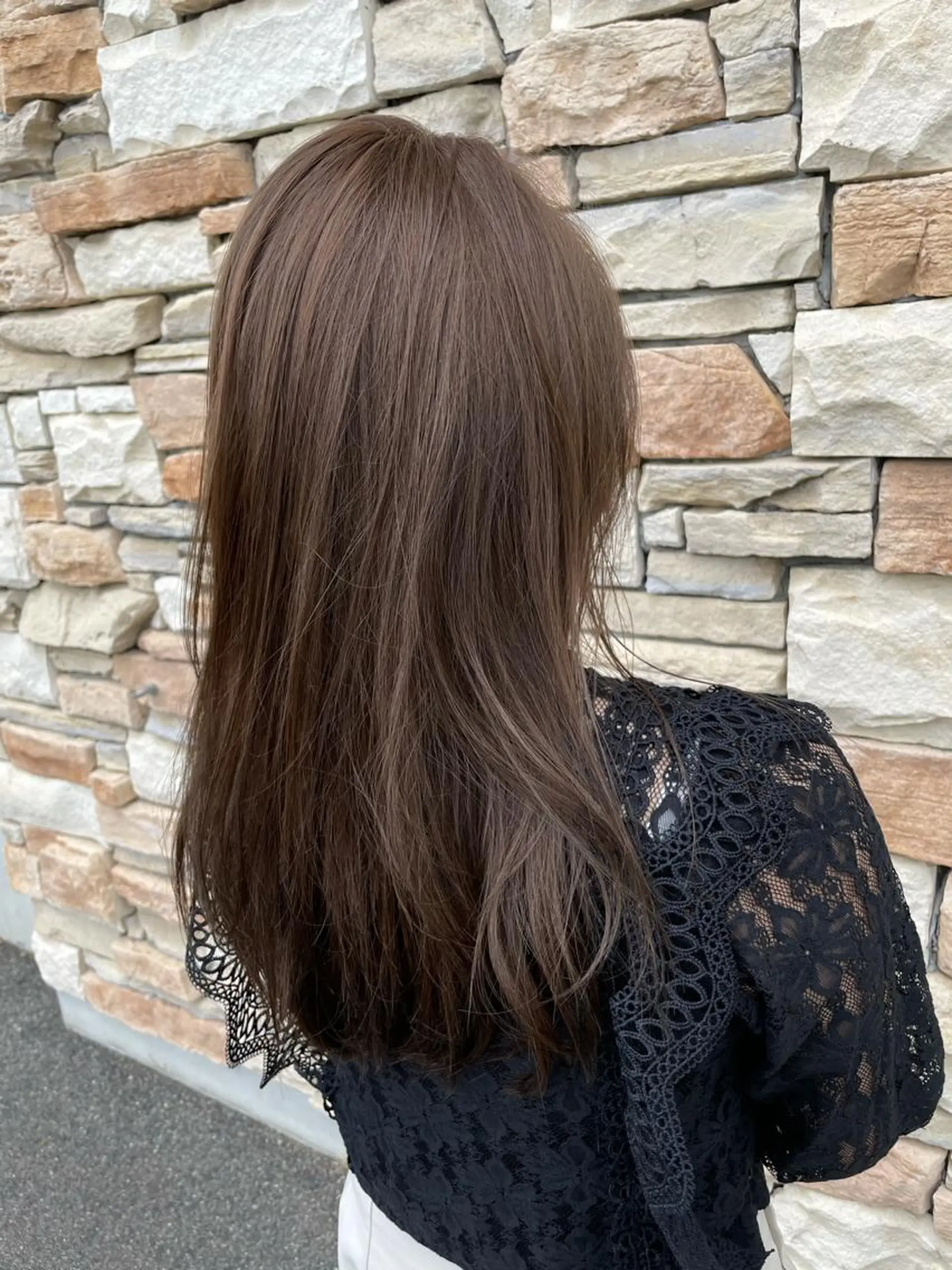 ロング 福元 保雄のヘアスタイル