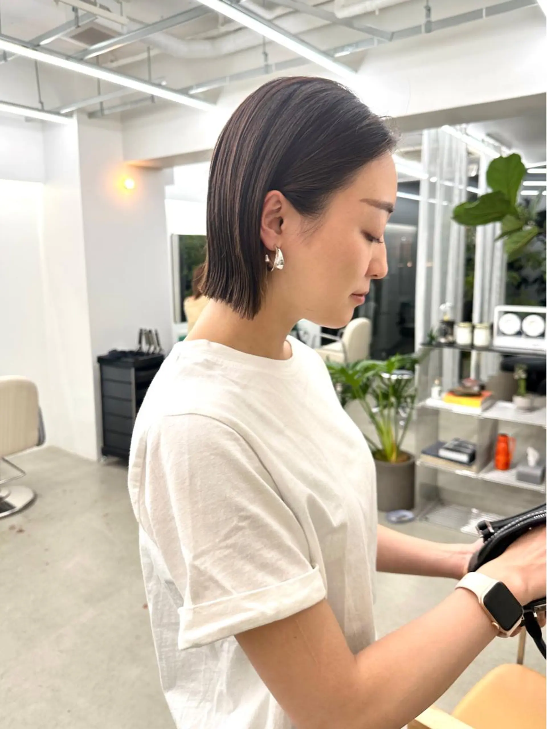 ショート カラー ボブ カット ヘアカラー トリートメント ボブ/レイヤー/ケア パーマ/リュウタのヘアスタイル