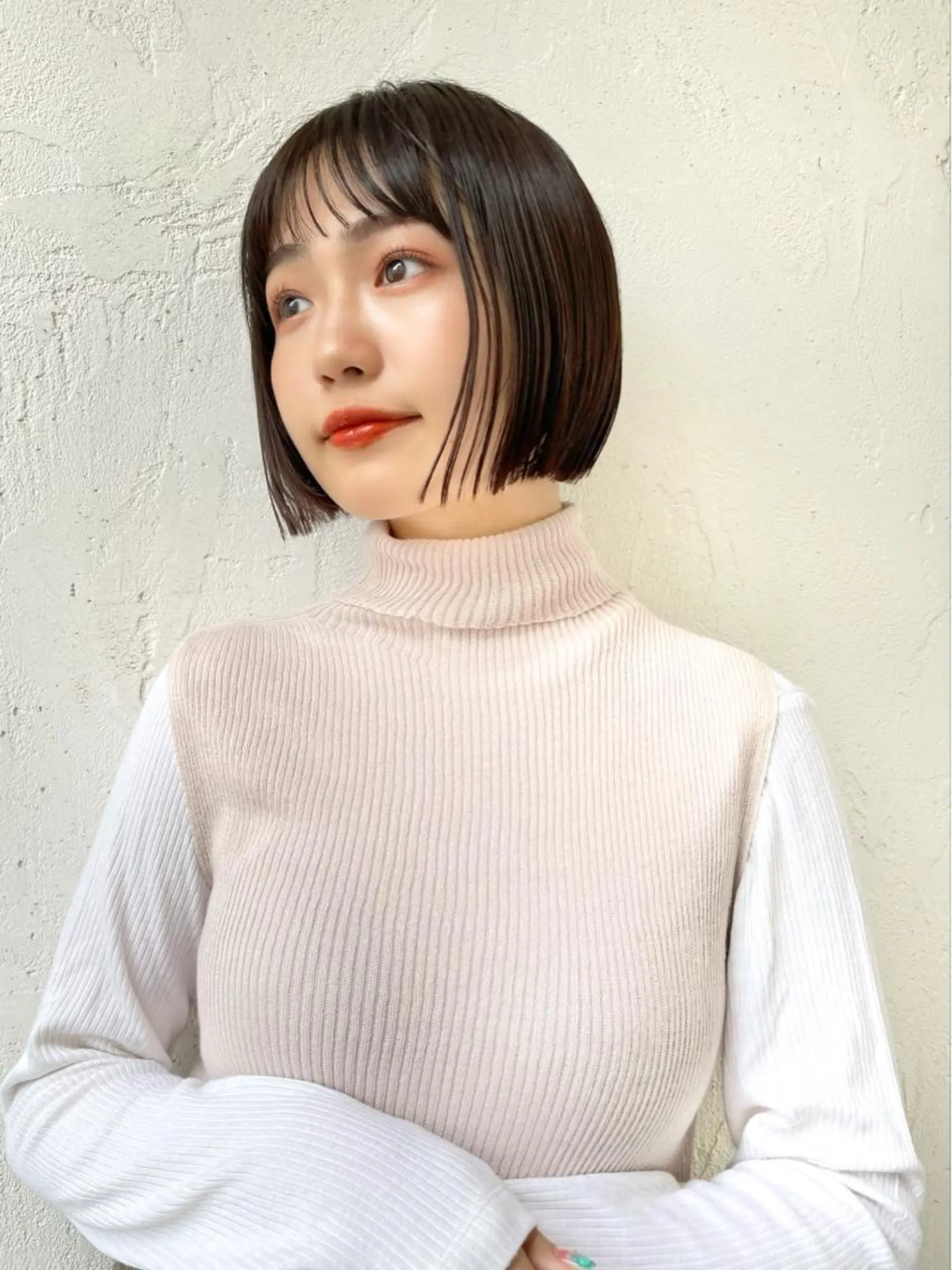 ショート ボブ カット 結べるレイヤーボブ くびれLady表参道のヘアスタイル