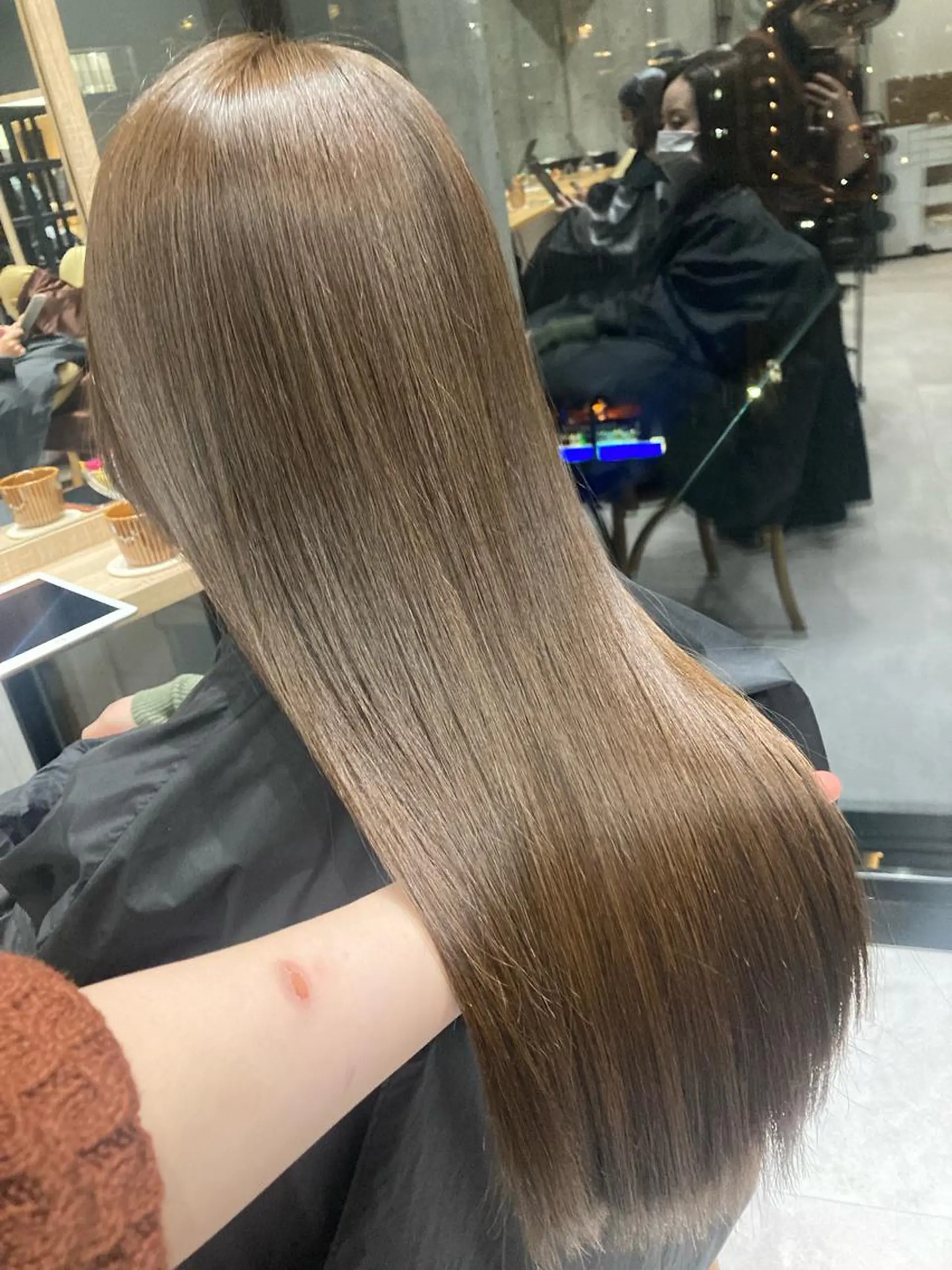 ロング ヘアカラー トリートメント ✨色持ちの良い艶 カラー✨蟹江真世のヘアスタイル