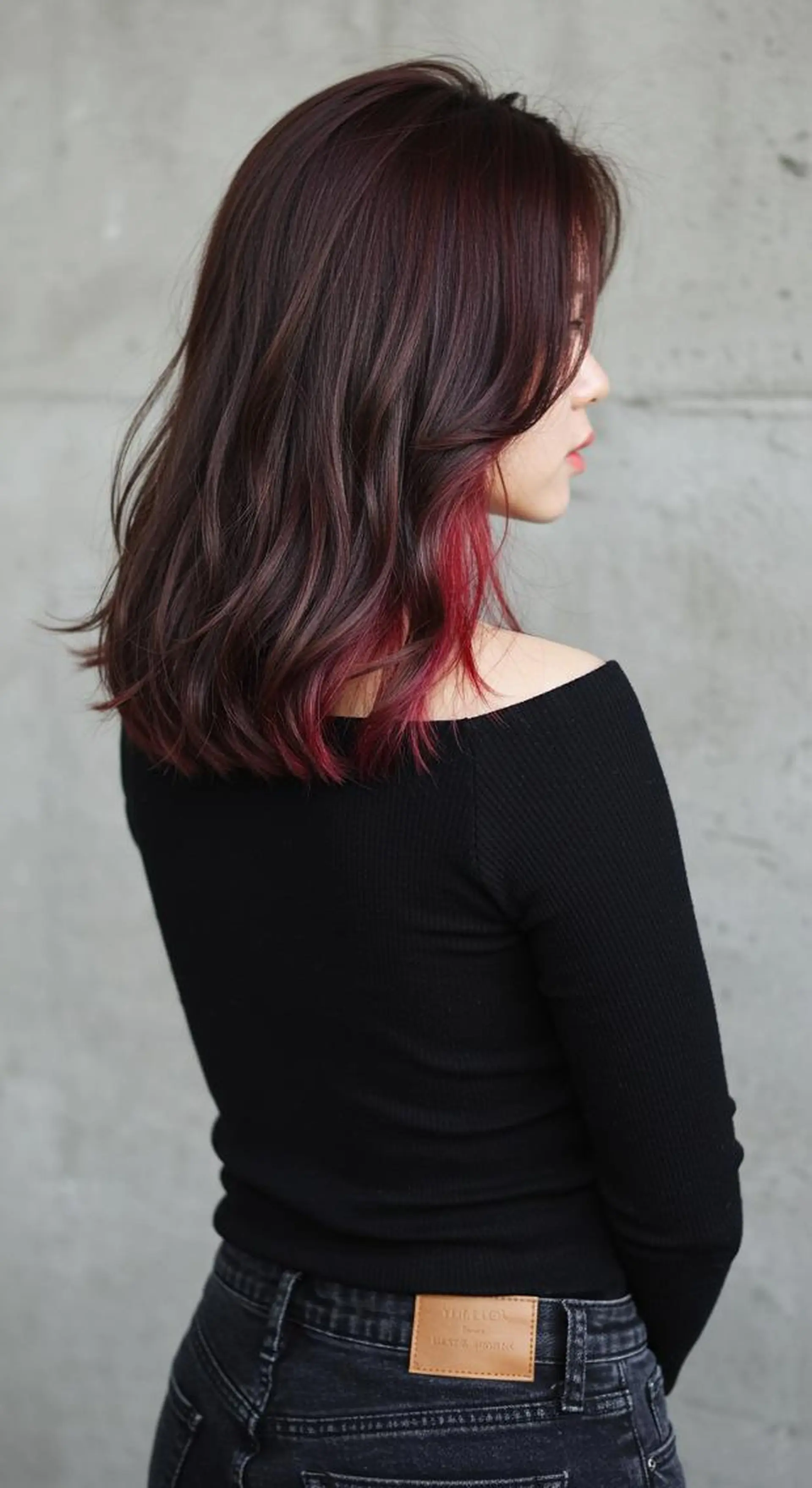 ミディアム ヘアカラー 吉永 楓のヘアスタイル