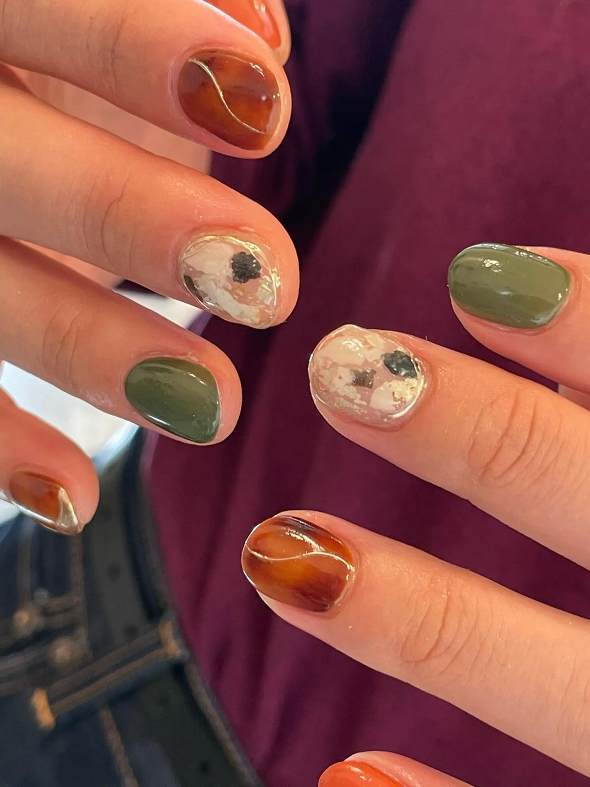 ショート m kaori𓃟のネイルデザイン