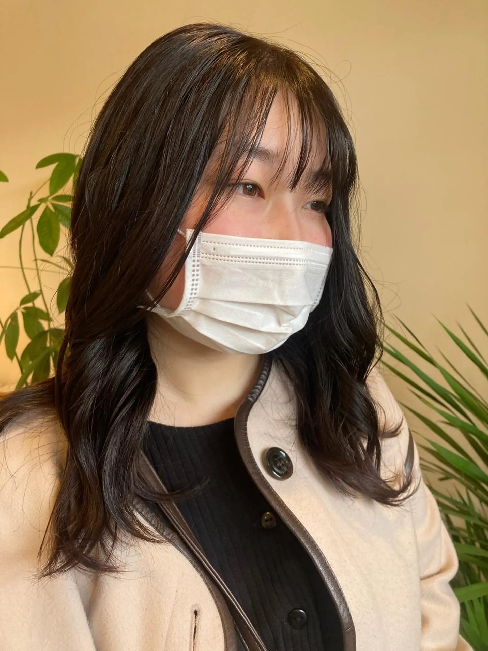 ロング カラー ブラウンカラー ショコラブラウン 小島 千夏のヘアスタイル